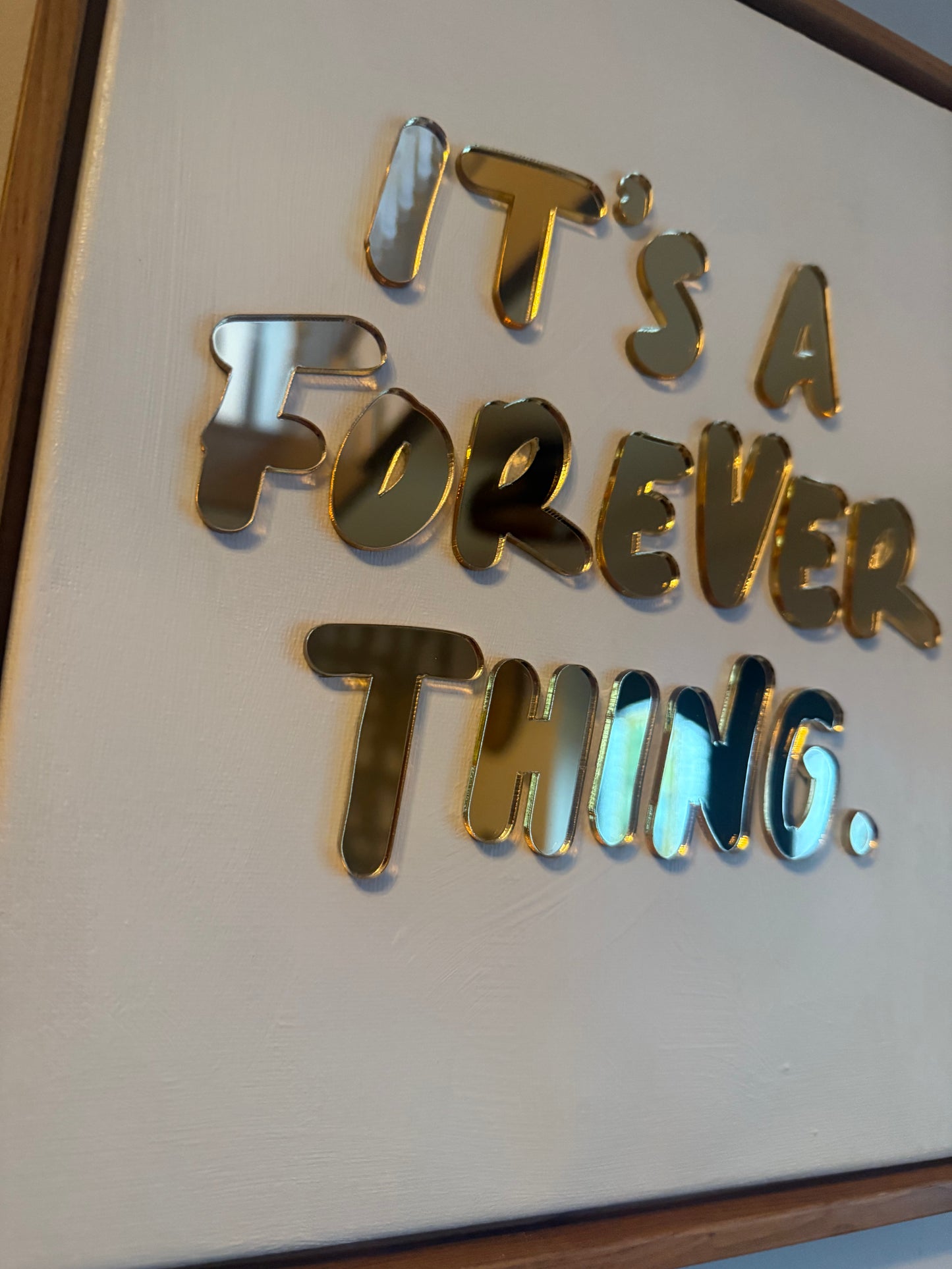 It's A Forever Thing, Hand Finished Framed Canvas Art