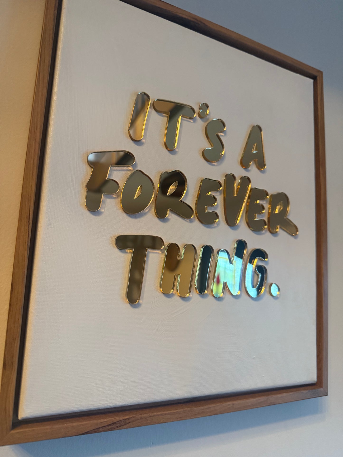 It's A Forever Thing, Hand Finished Framed Canvas Art