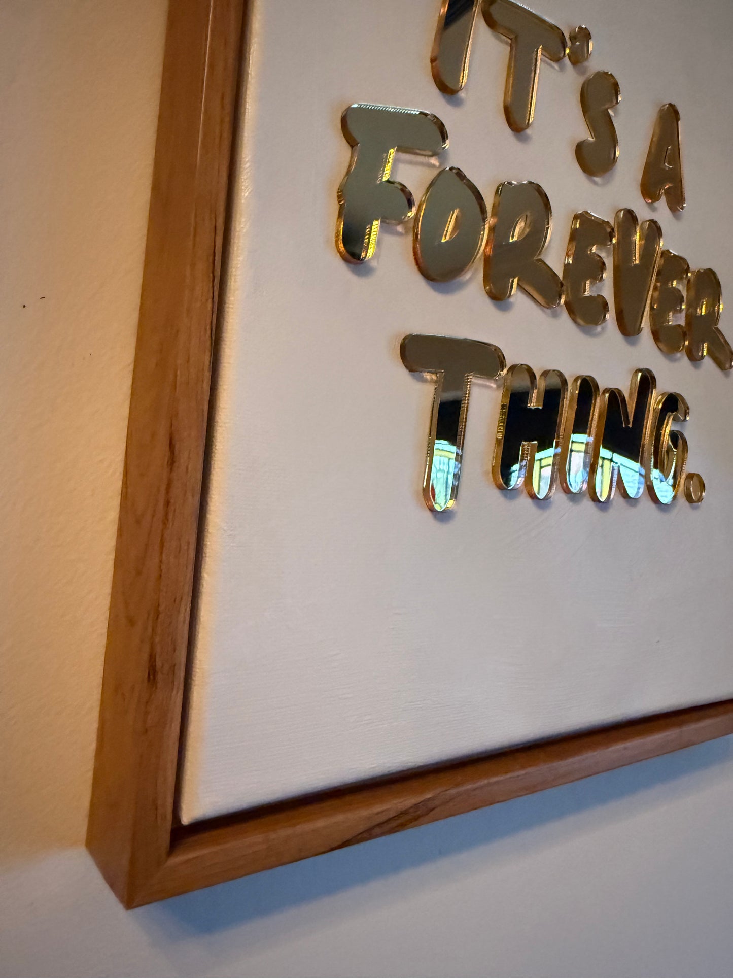 It's A Forever Thing, Hand Finished Framed Canvas Art