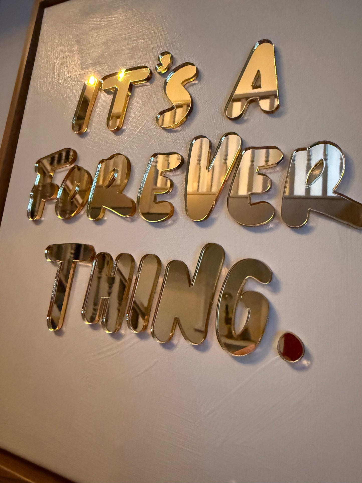 It's A Forever Thing, Hand Finished Framed Canvas Art