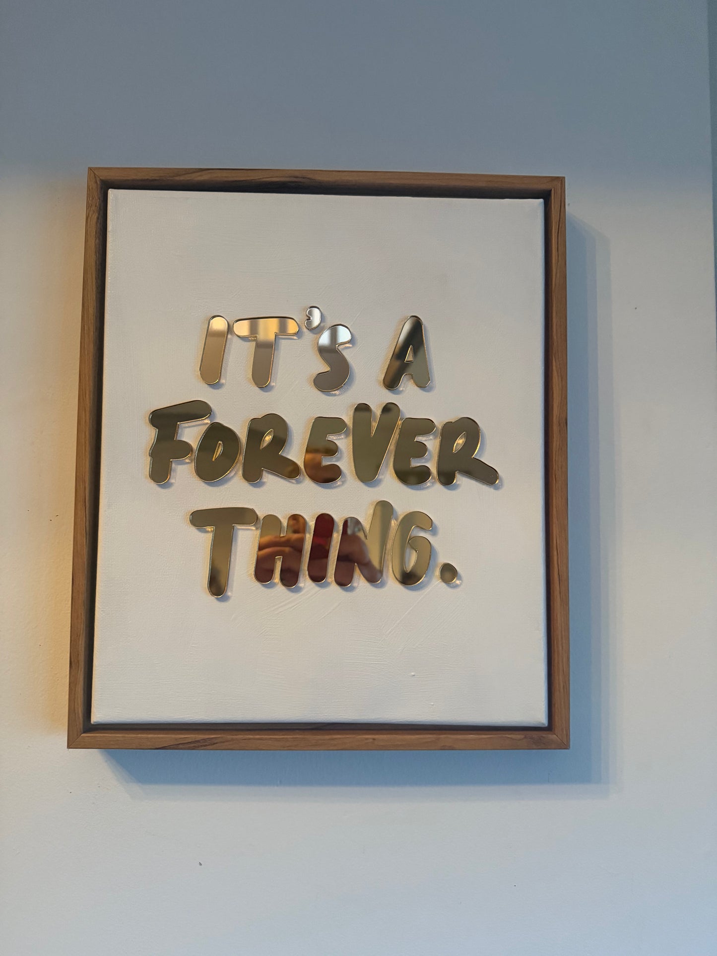 It's A Forever Thing, Hand Finished Framed Canvas Art