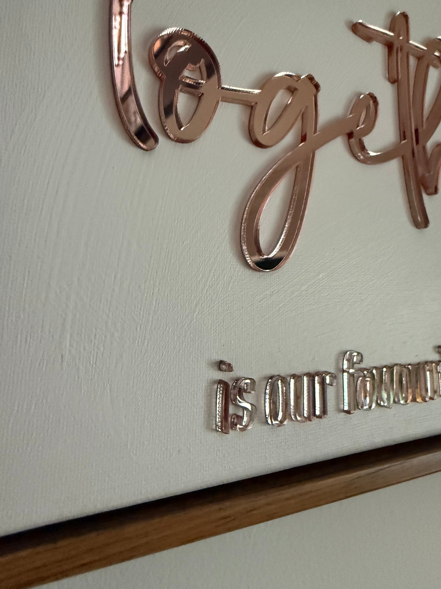 Together is our favourite place to be , Hand Finished Framed Canvas Art