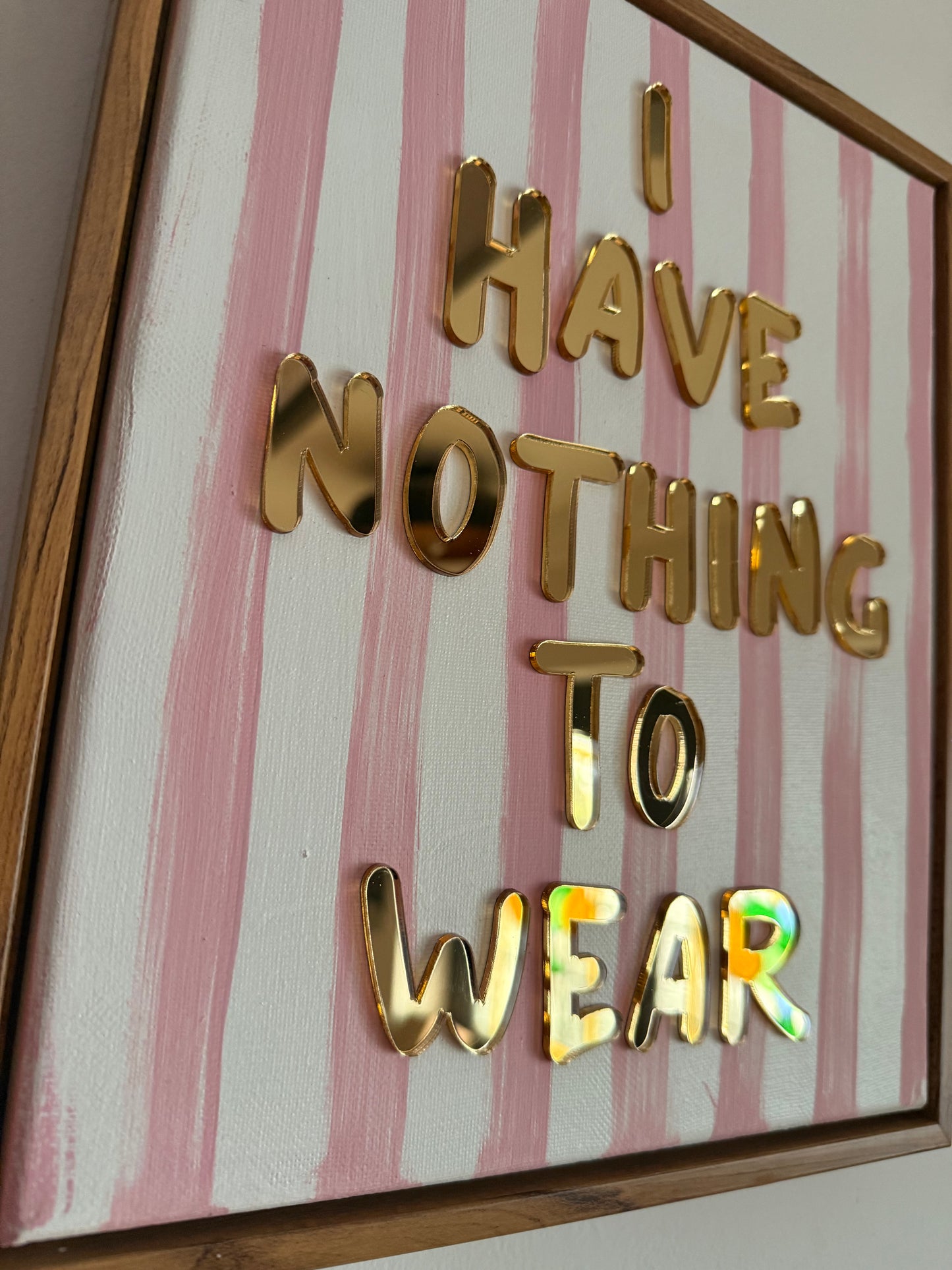 I Have Nothing To Wear, Hand Finished Framed Canvas Art