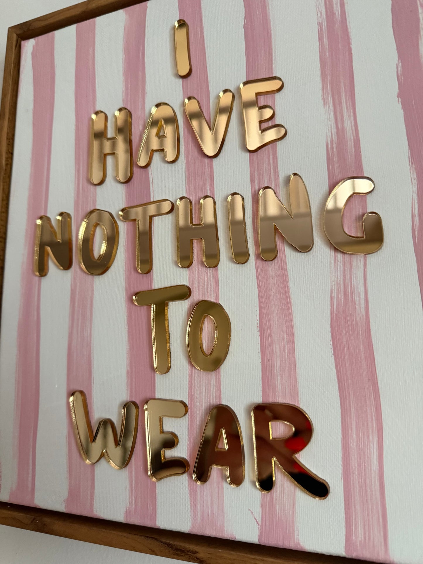 I Have Nothing To Wear, Hand Finished Framed Canvas Art