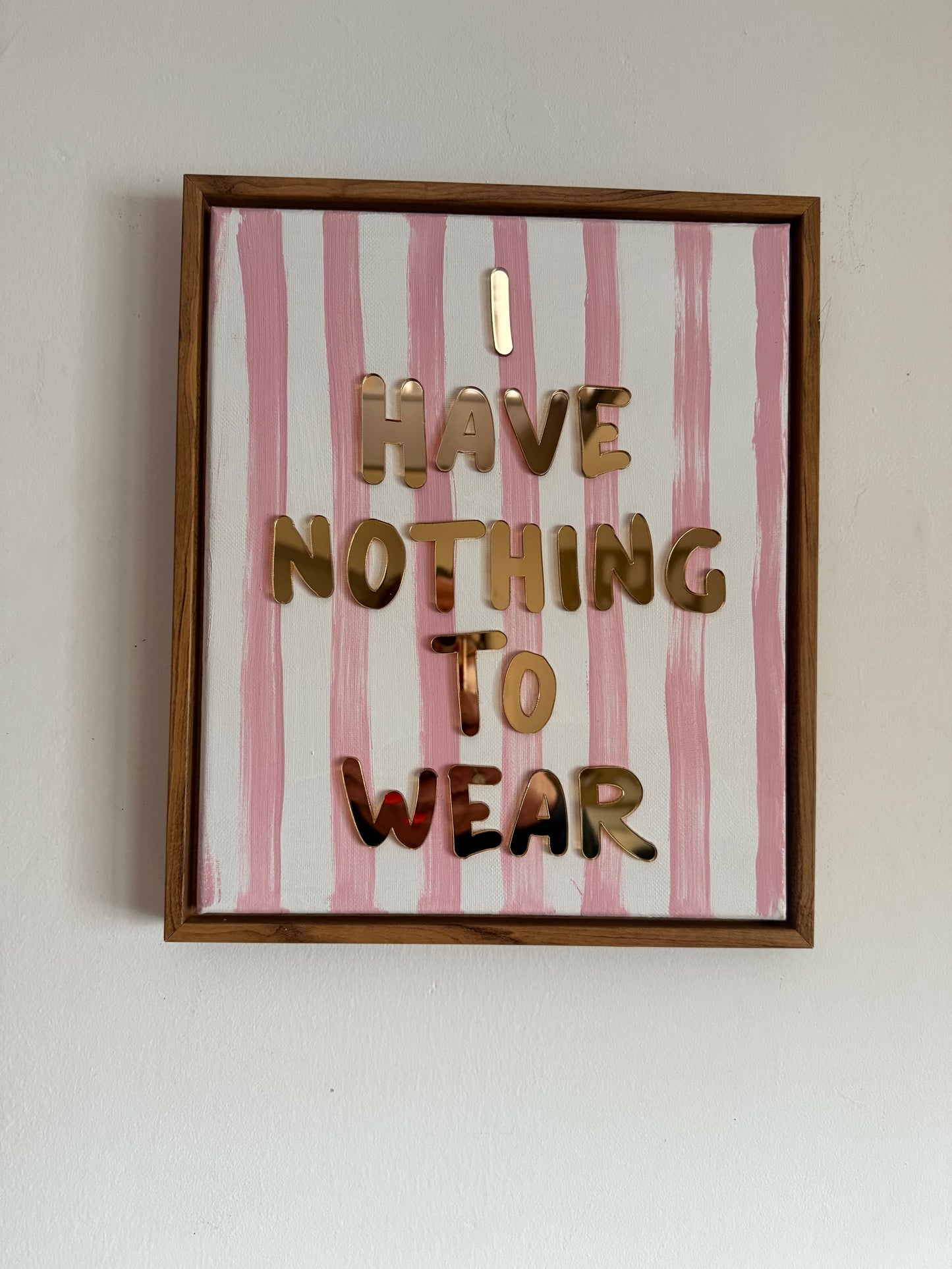 I Have Nothing To Wear, Hand Finished Framed Canvas Art