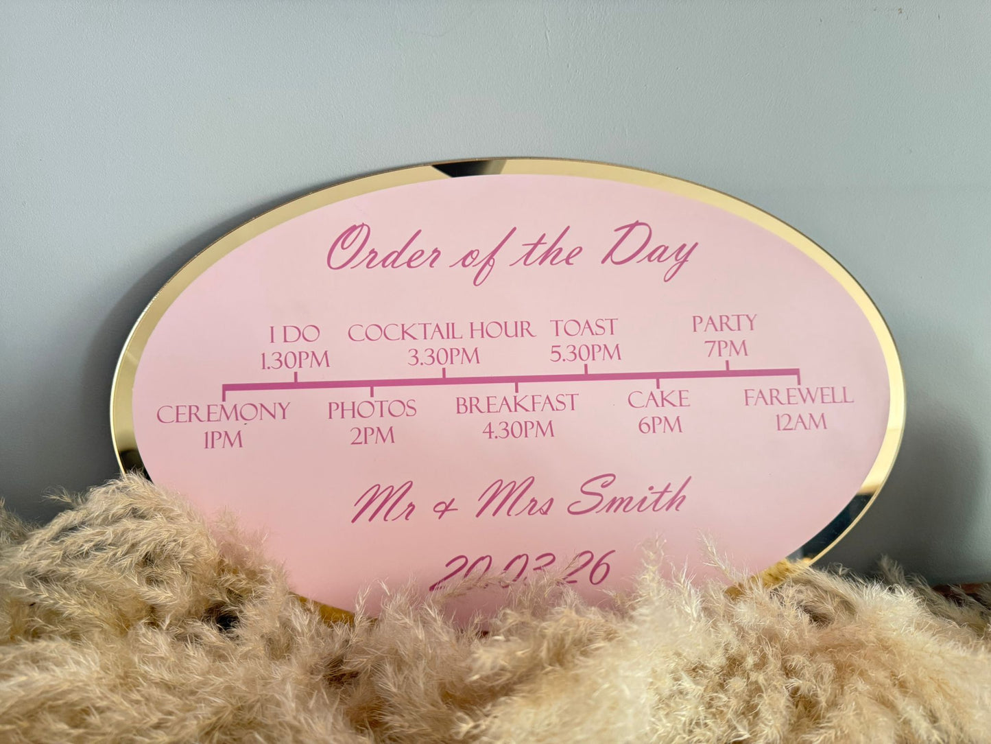Order of the Day Sign