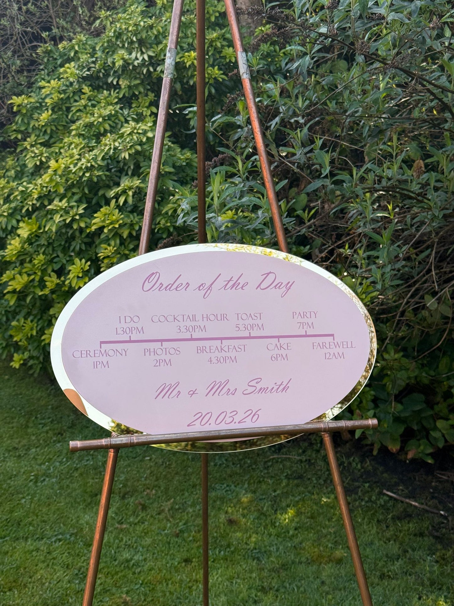 Order of the Day Sign