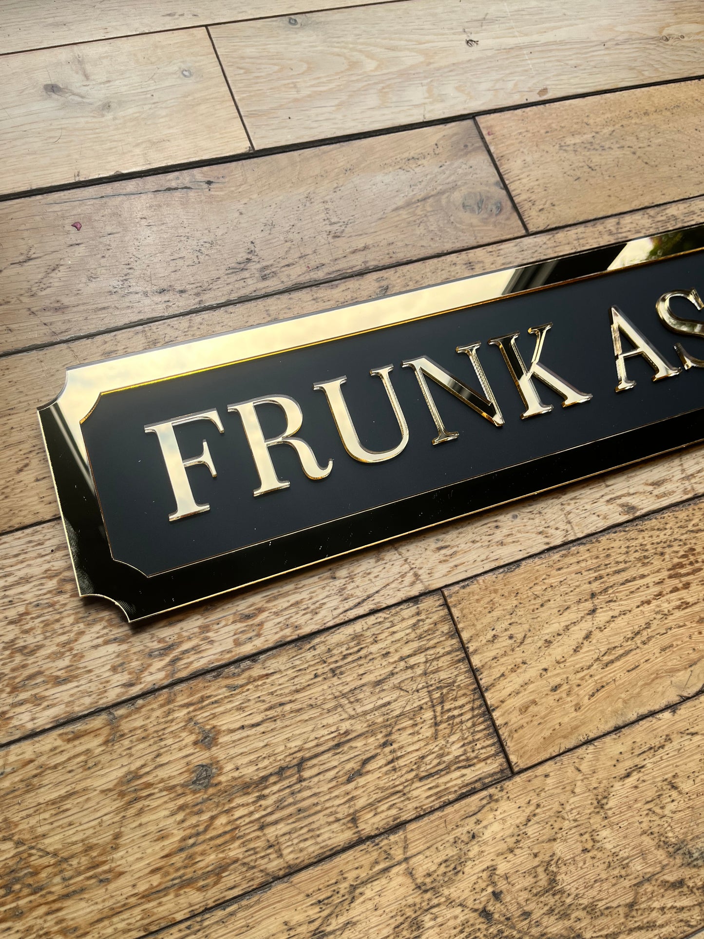 SAMPLE - Frunk As Duck Street style sign, wall decor.