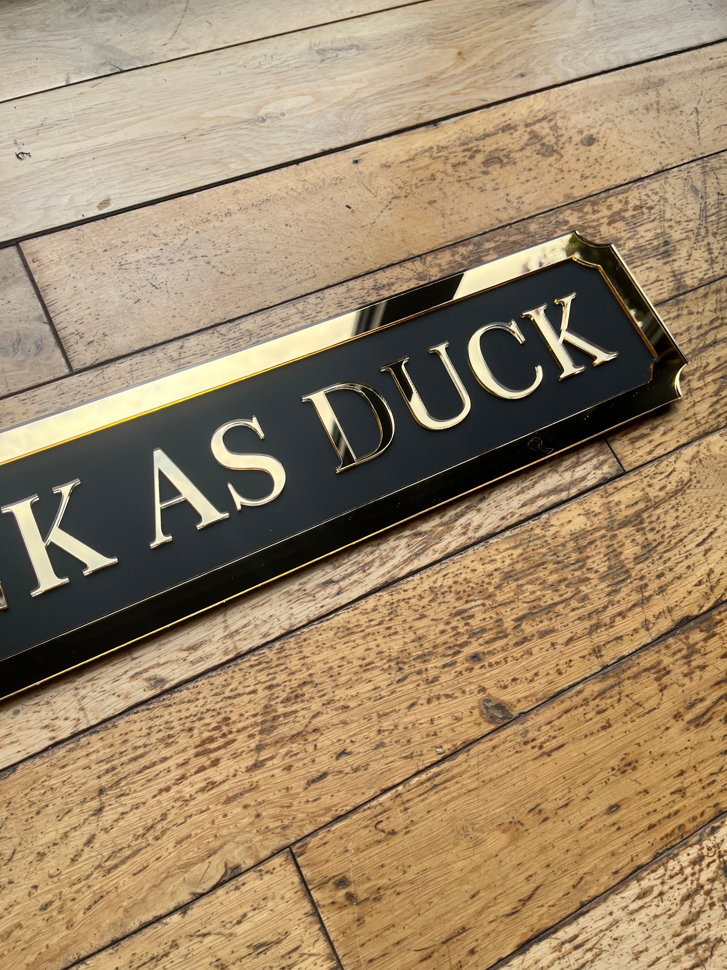 SAMPLE - Frunk As Duck Street style sign, wall decor.