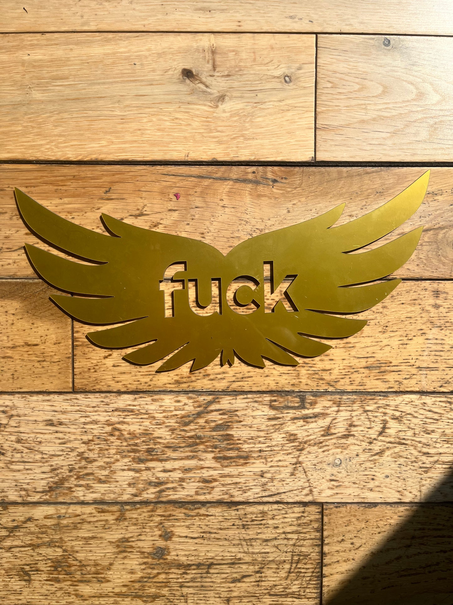 SAMPLE Flying Fuck Wall Decor