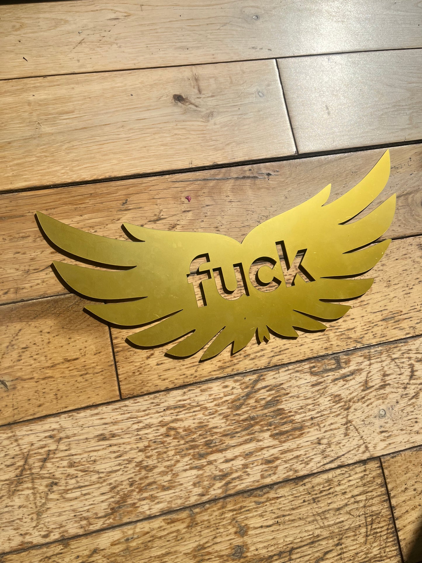 SAMPLE Flying Fuck Wall Decor