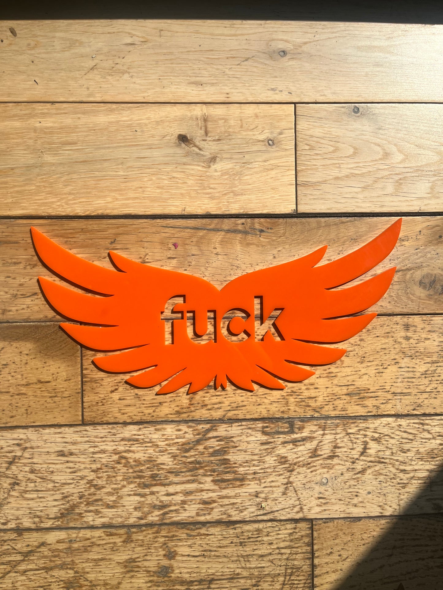 SAMPLE Flying Fuck Wall Decor