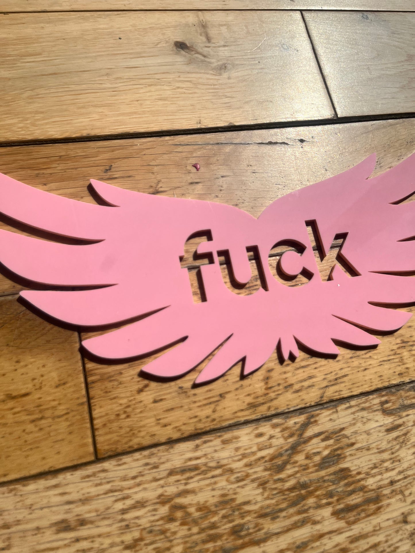 SAMPLE Flying Fuck Wall Decor