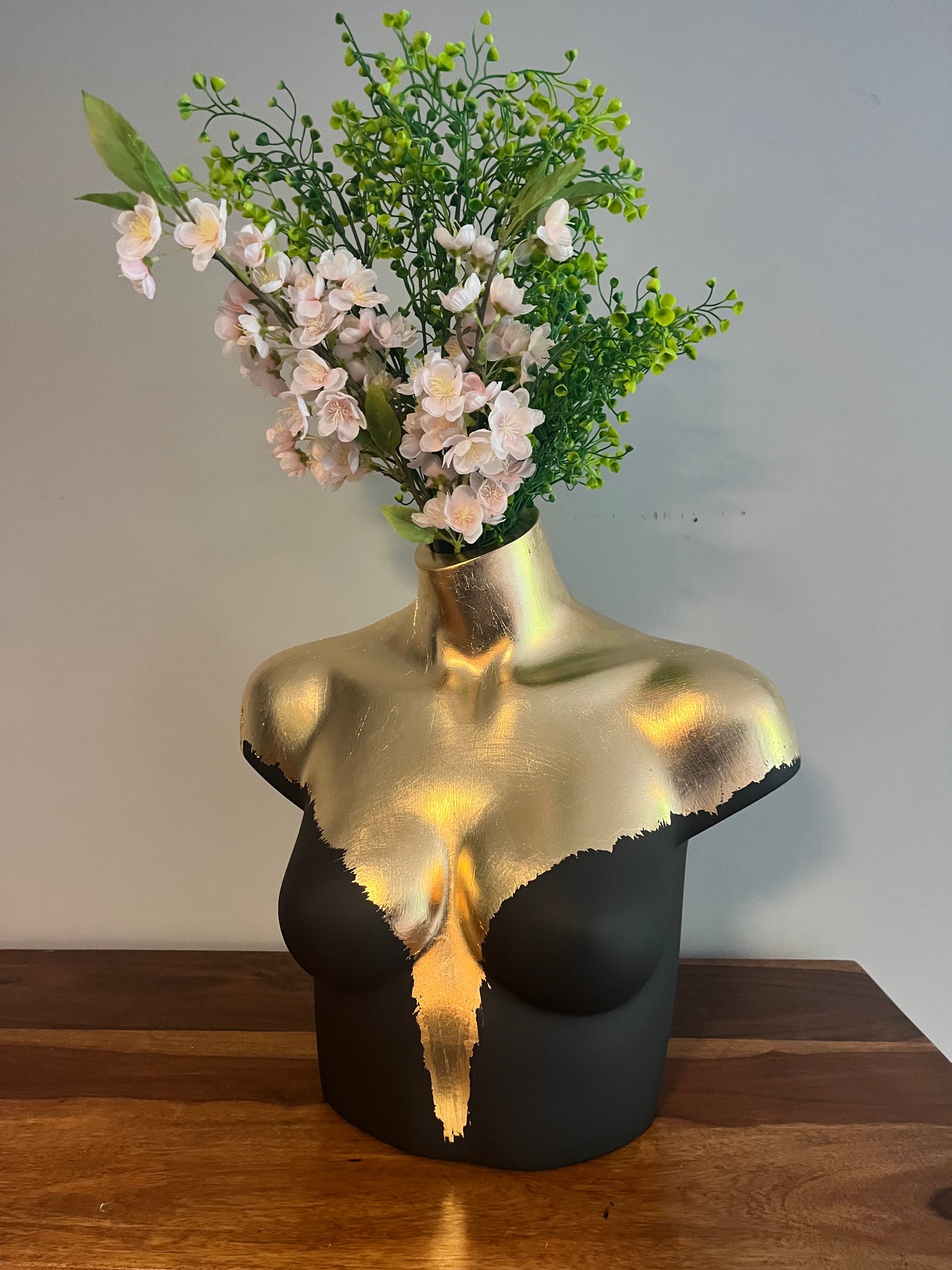 Female Torso Table Top Boobie Vase