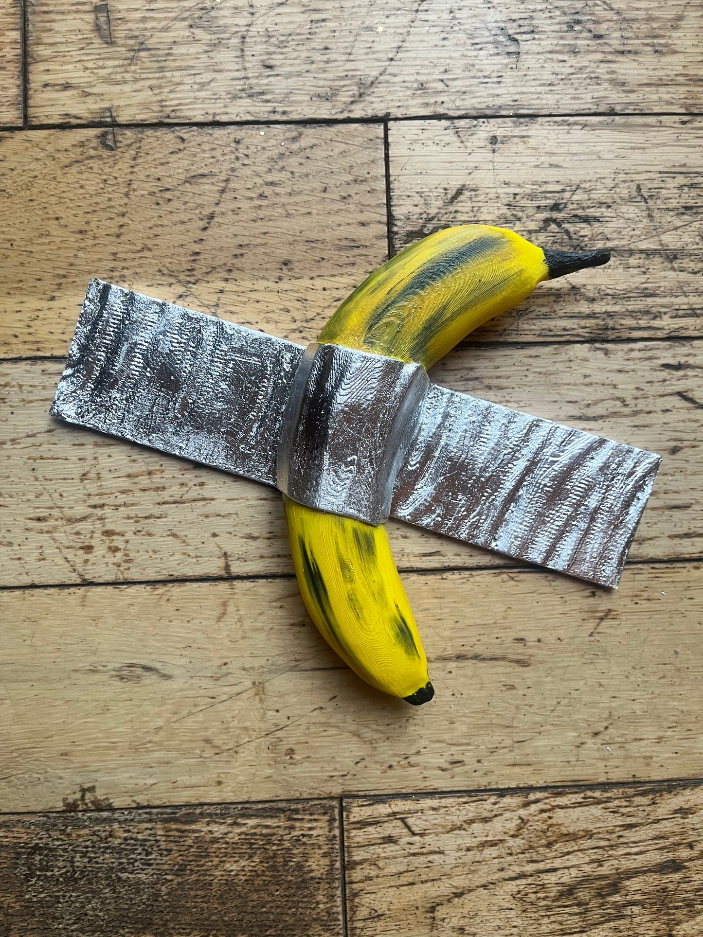 Duct Tape Banana 3D Wall Sculpture