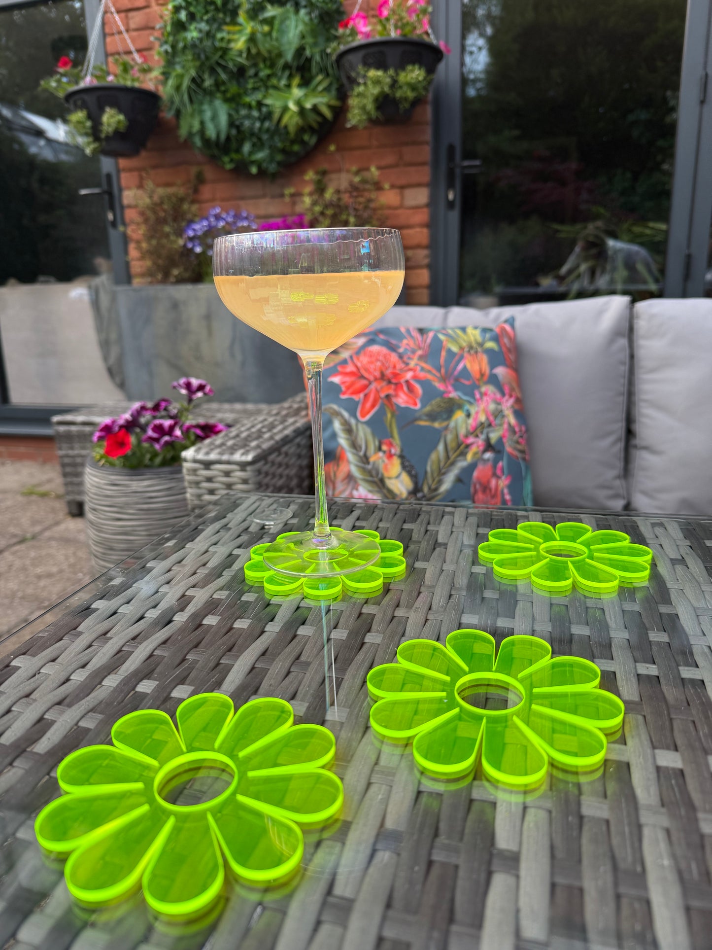 Flower Acrylic Coasters