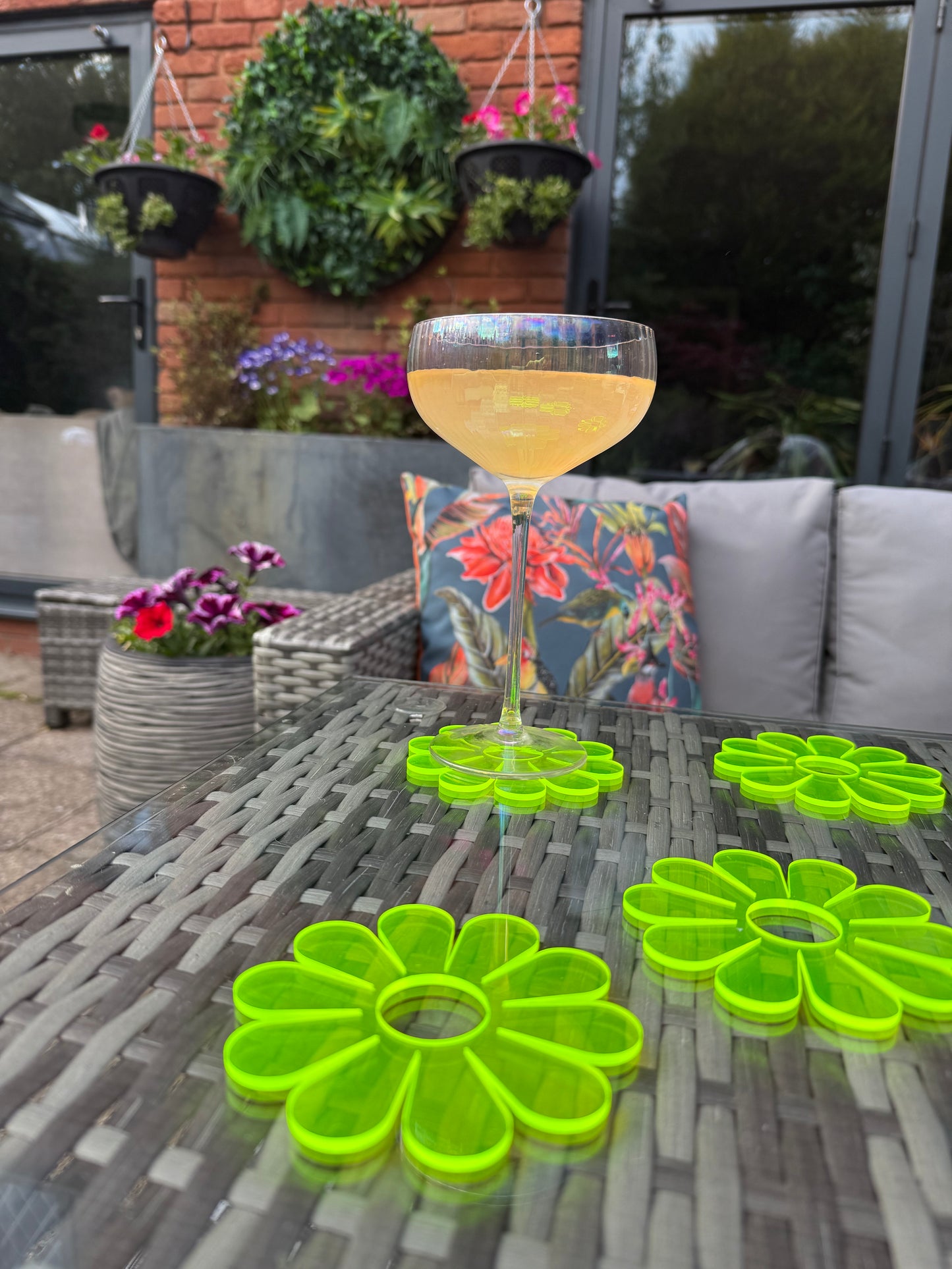 Flower Acrylic Coasters