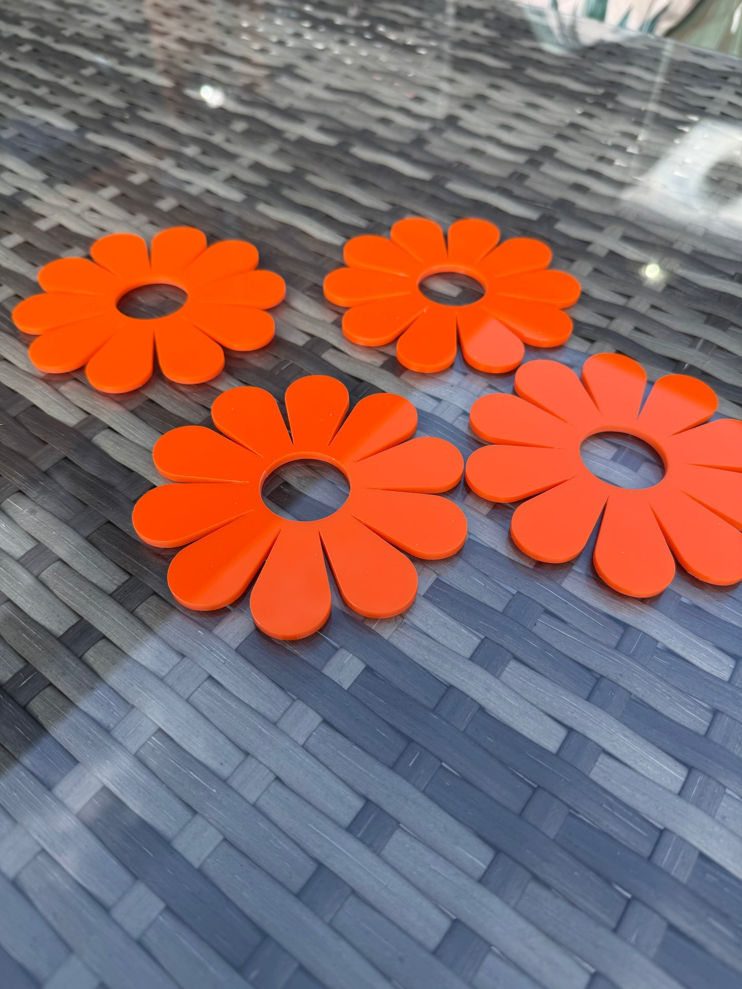 Flower Acrylic Coasters