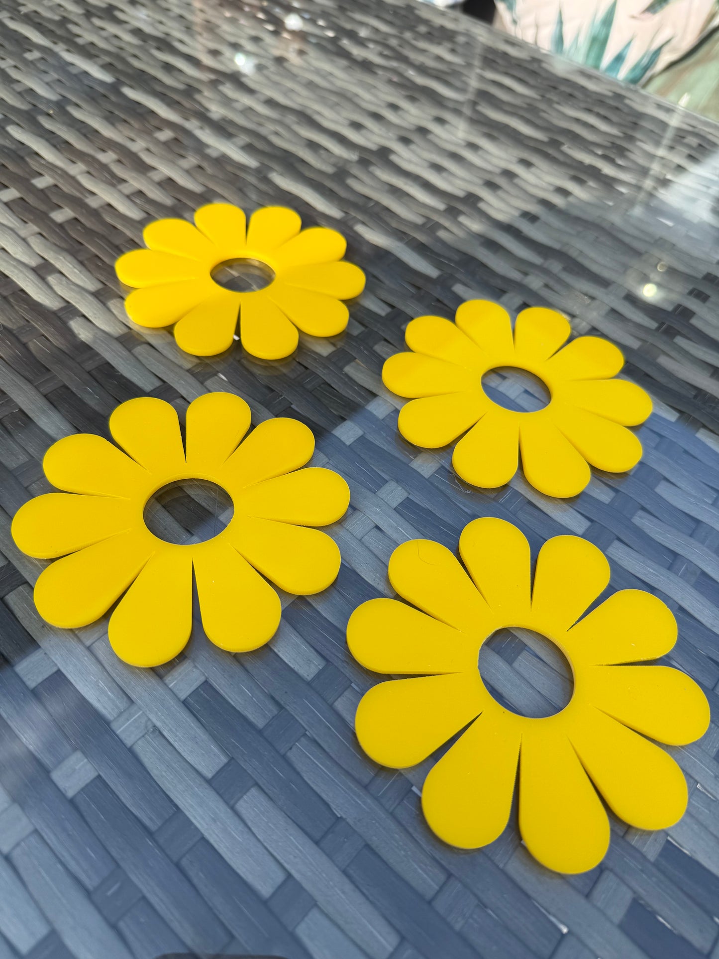 Flower Acrylic Coasters