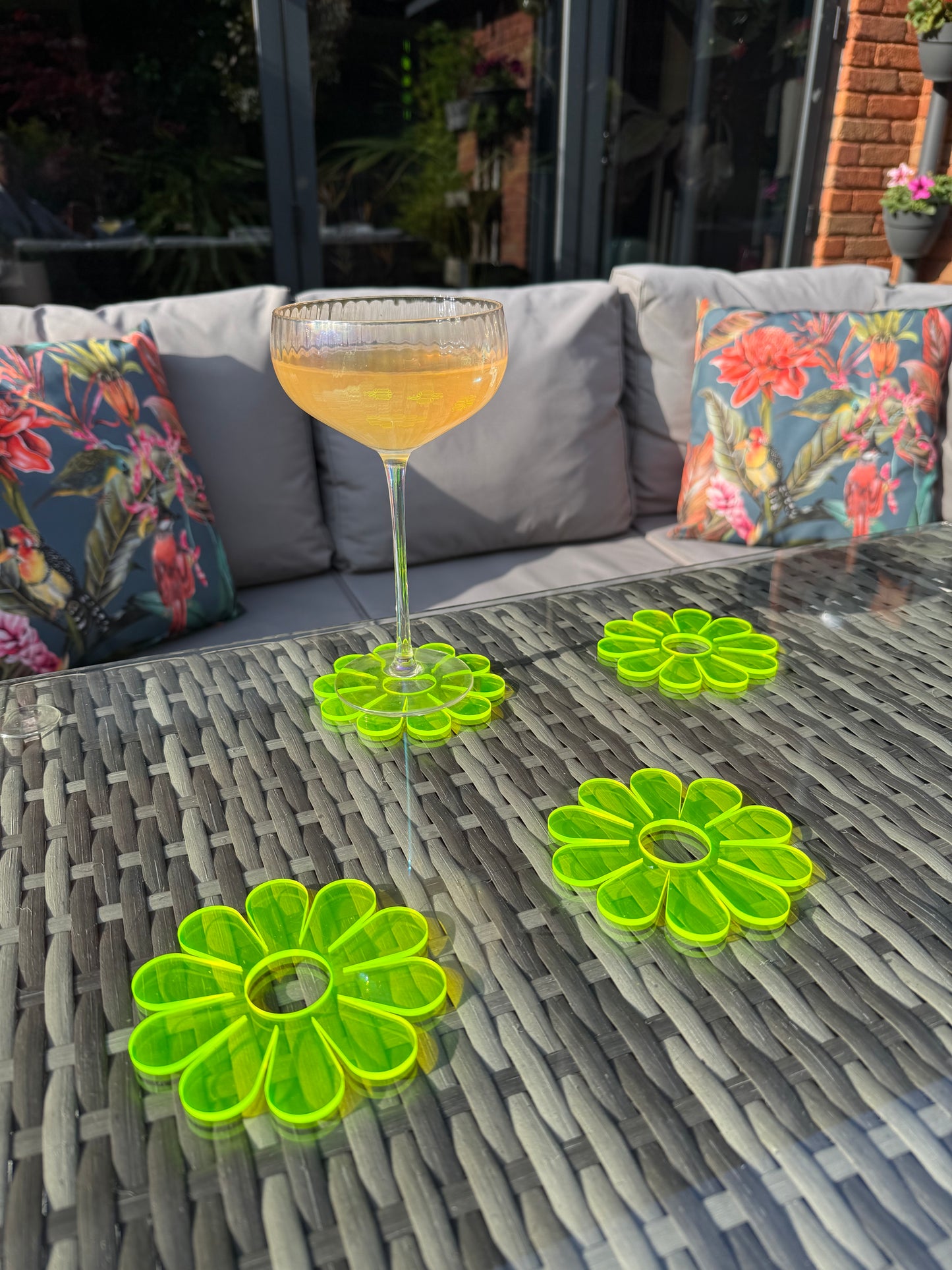 Flower Acrylic Coasters