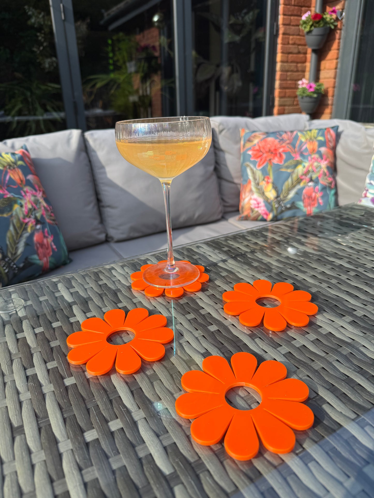 Flower Acrylic Coasters