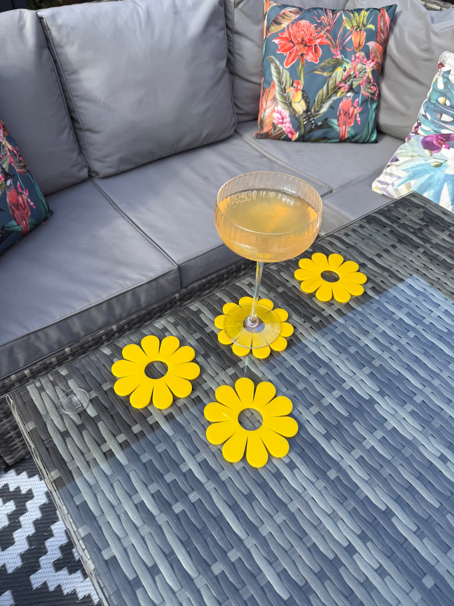 Flower Acrylic Coasters