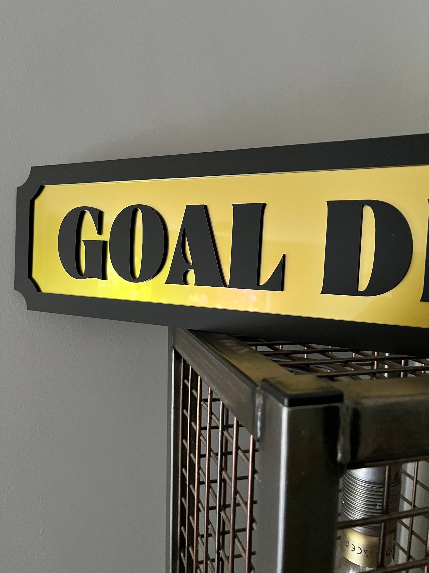 GOAL DIGGER Street style sign, wall decor.