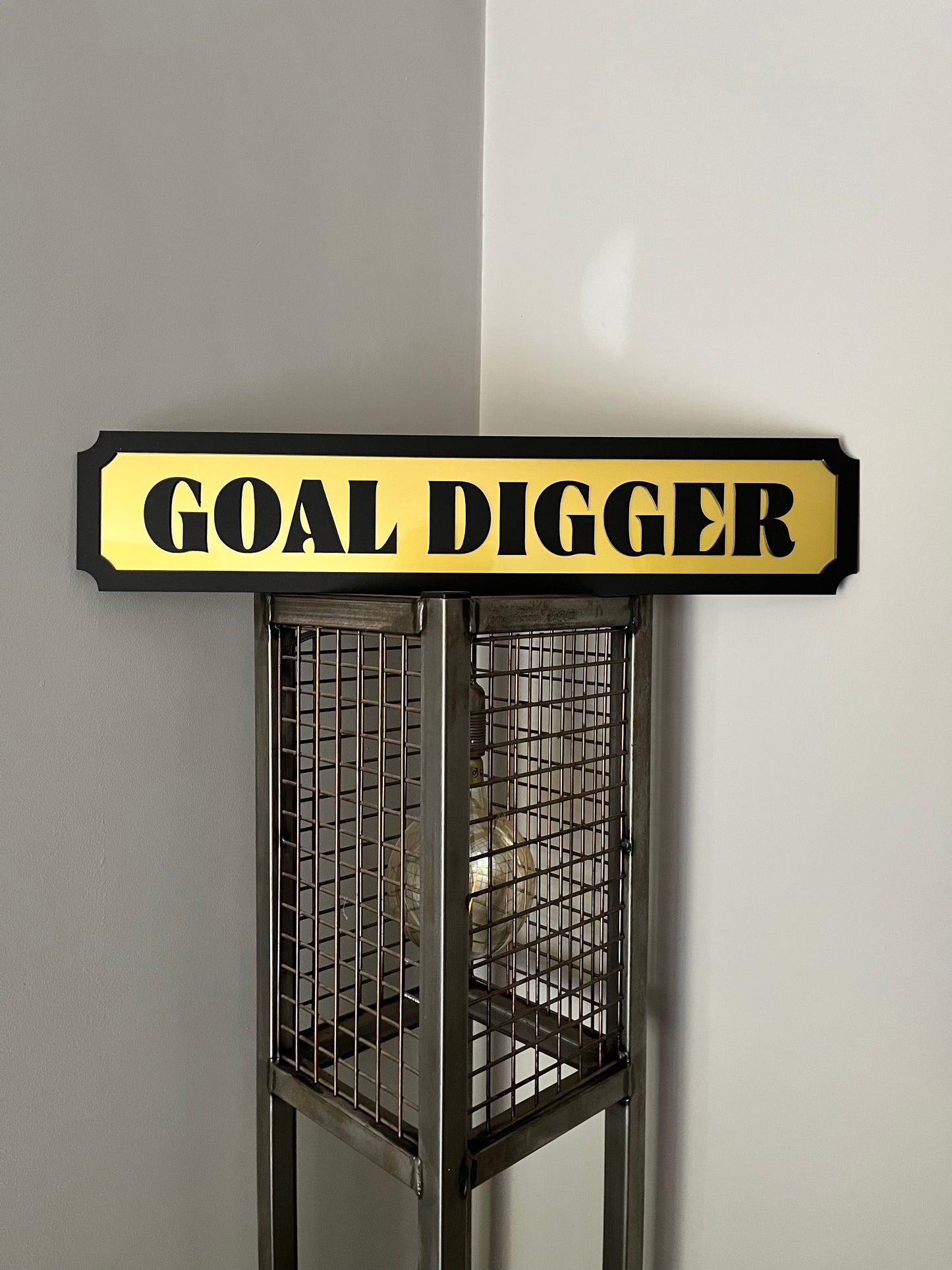 GOAL DIGGER Street style sign, wall decor.