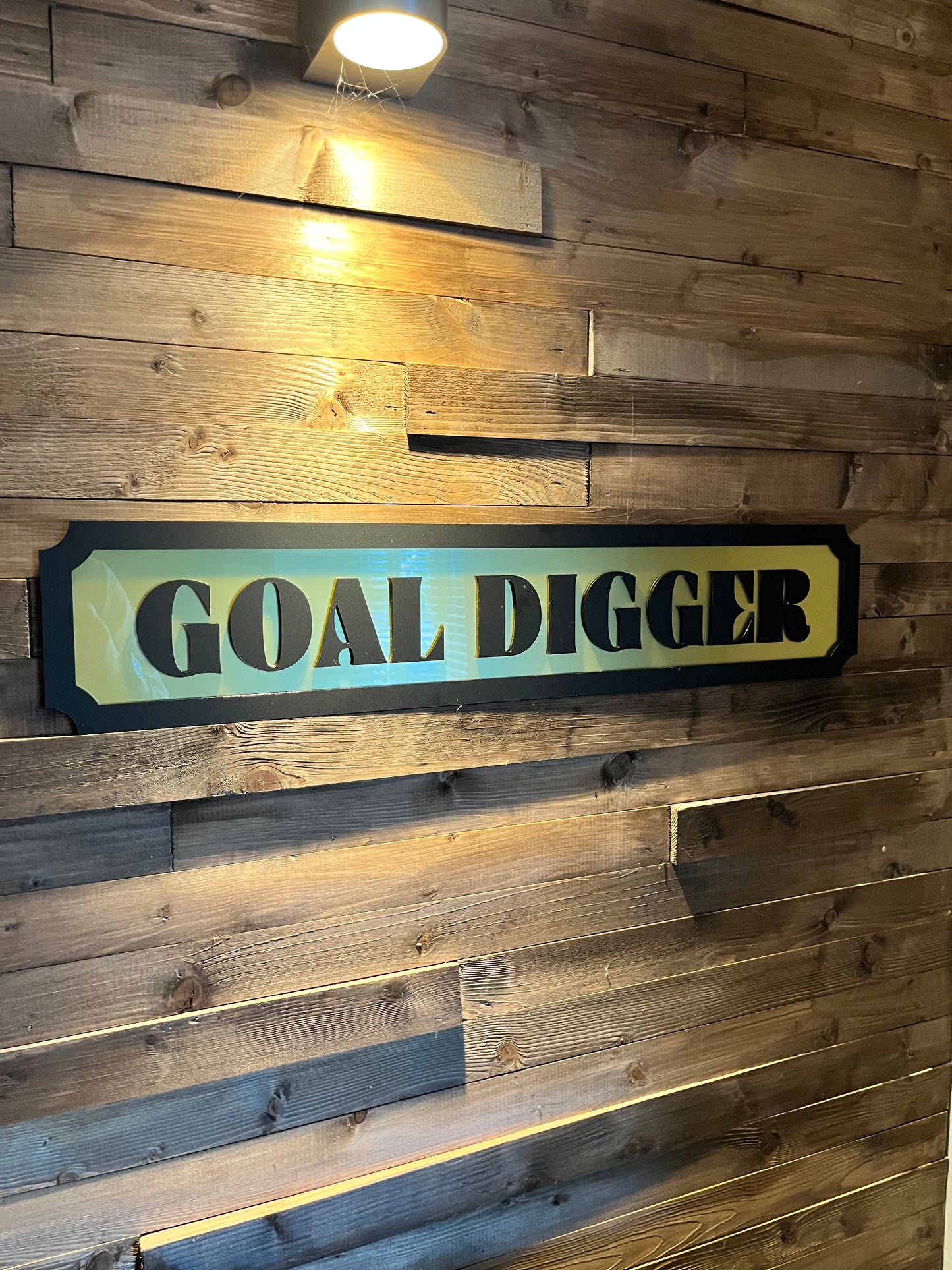 GOAL DIGGER Street style sign, wall decor.