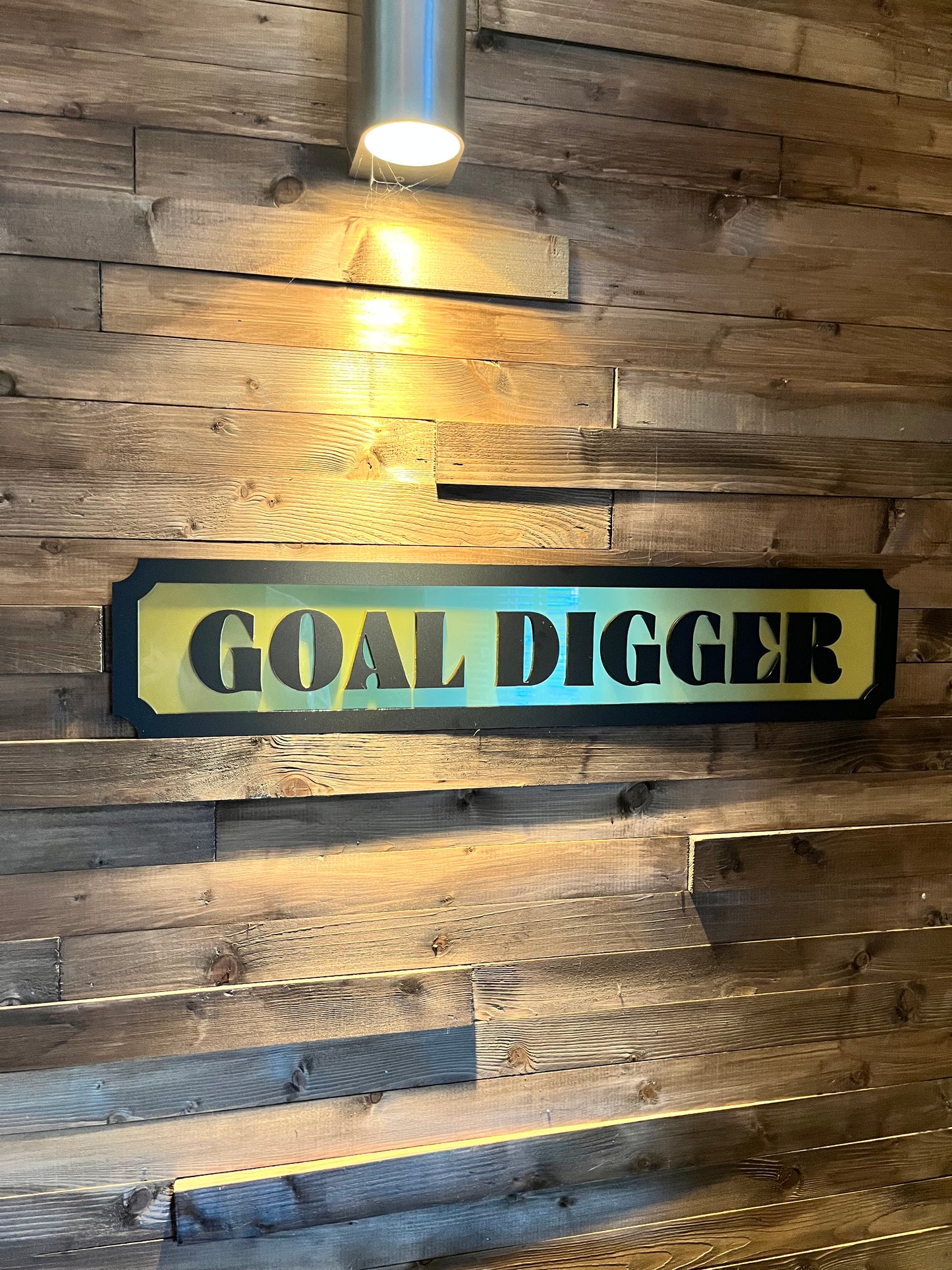 GOAL DIGGER Street style sign, wall decor.