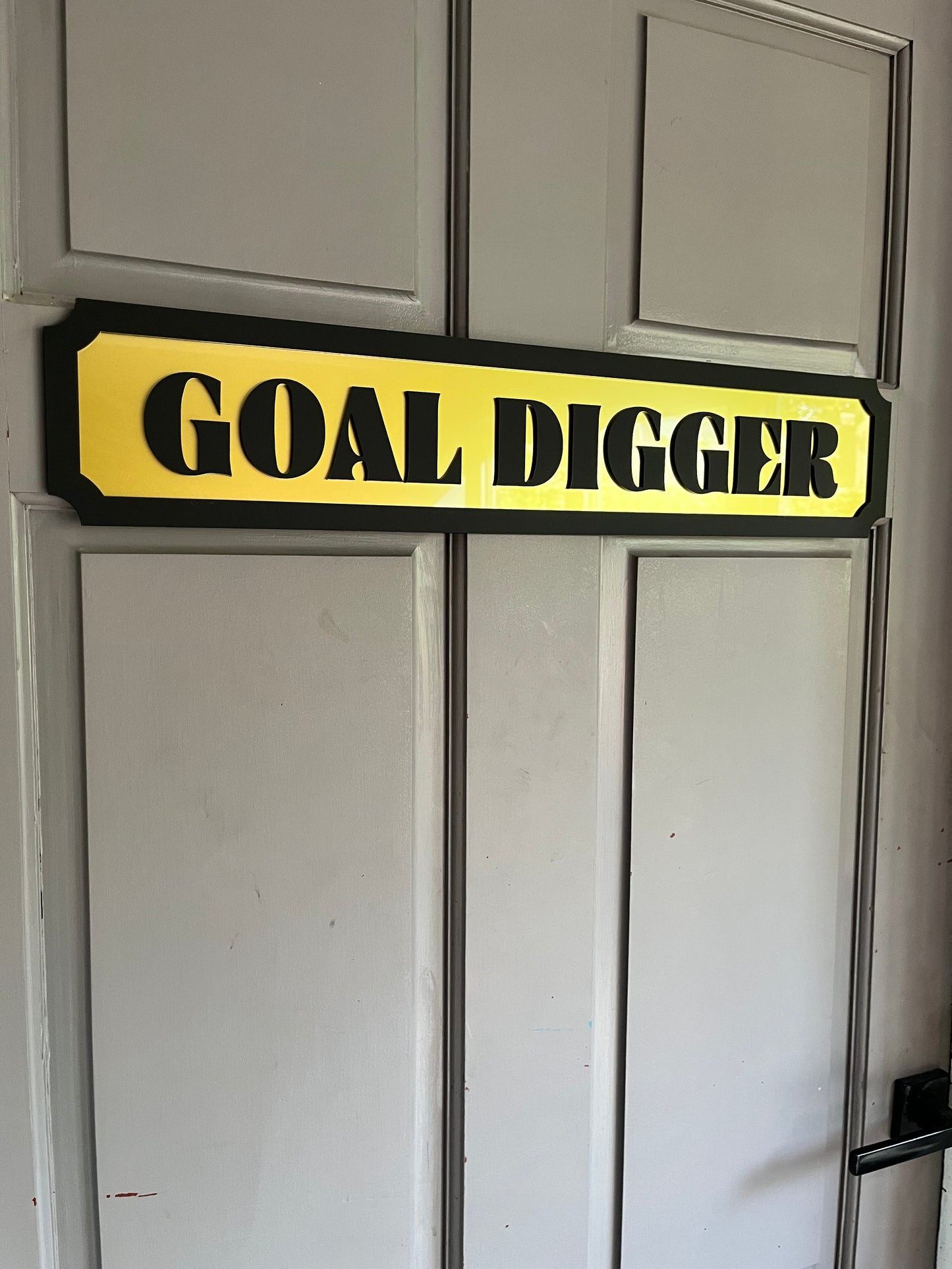 GOAL DIGGER Street style sign, wall decor.