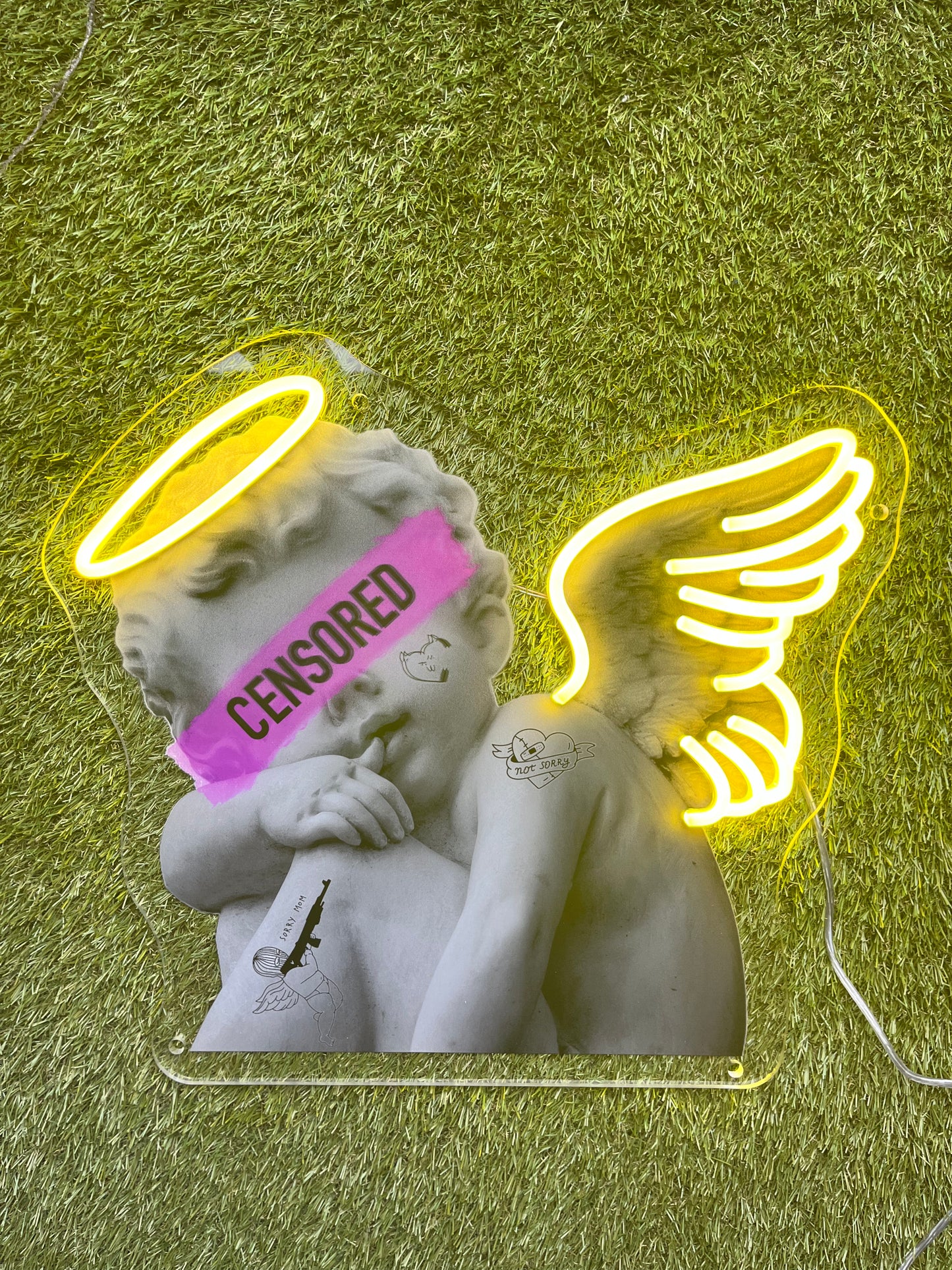 Rebel Cupid Neon Art