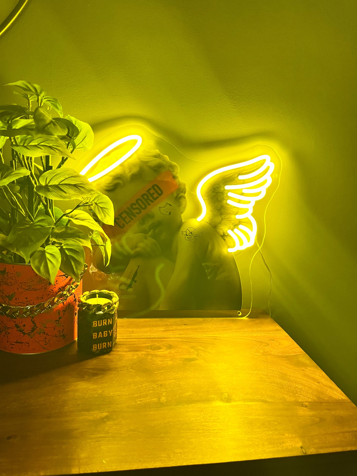 Rebel Cupid Neon Art