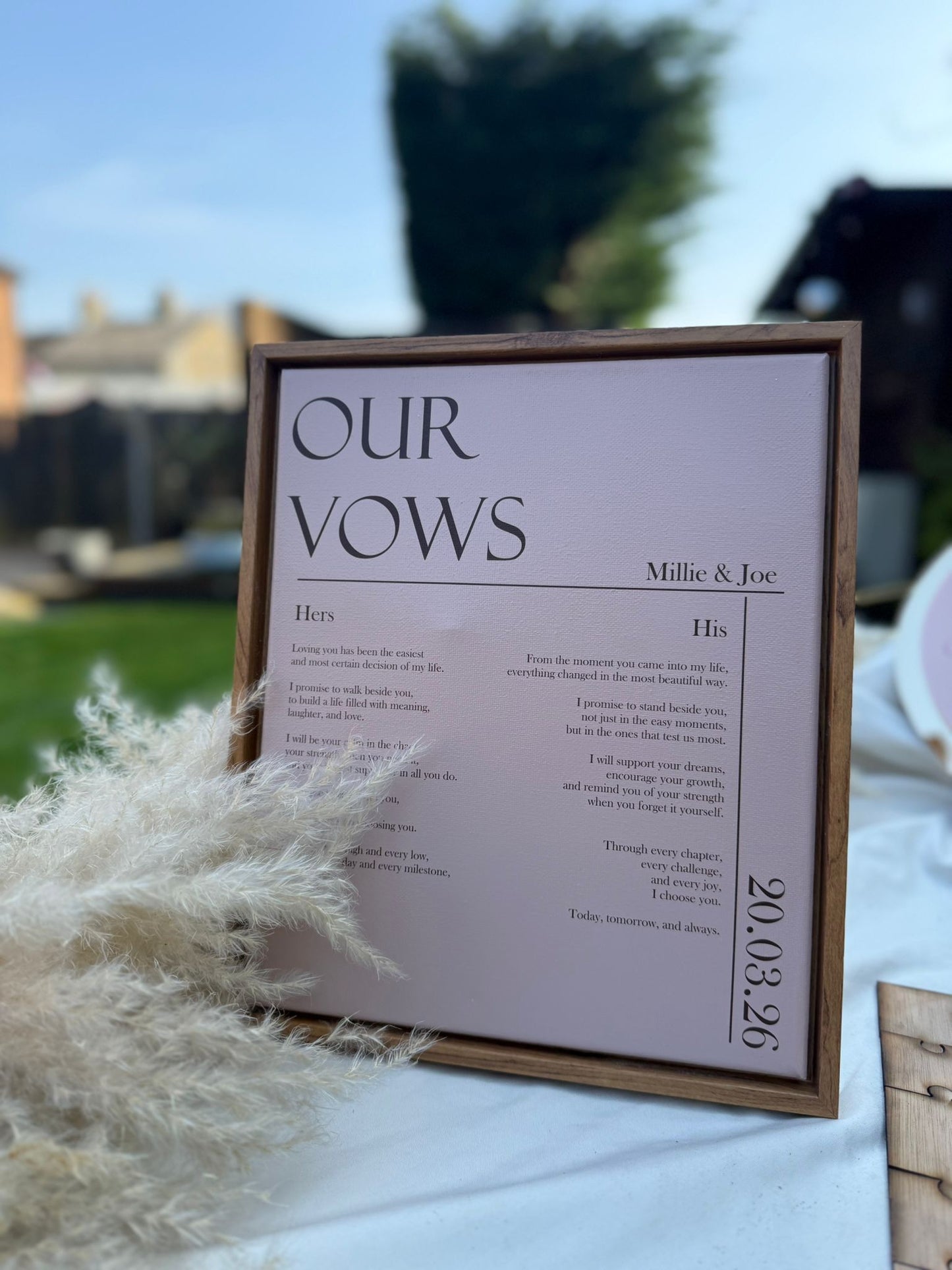 Personalised Wedding Vows