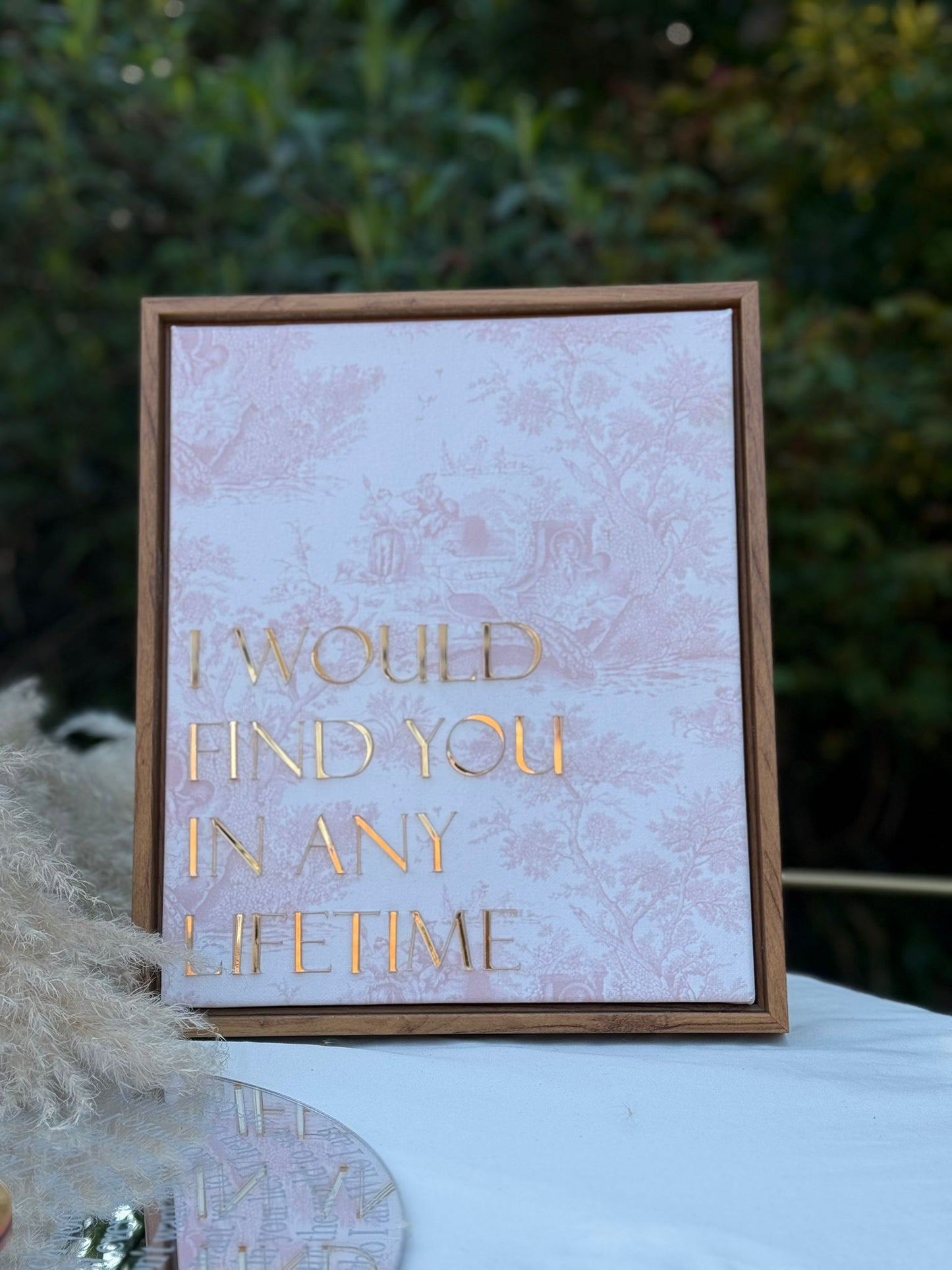 I Would Find You In Any Lifetime, Framed Canvas Art