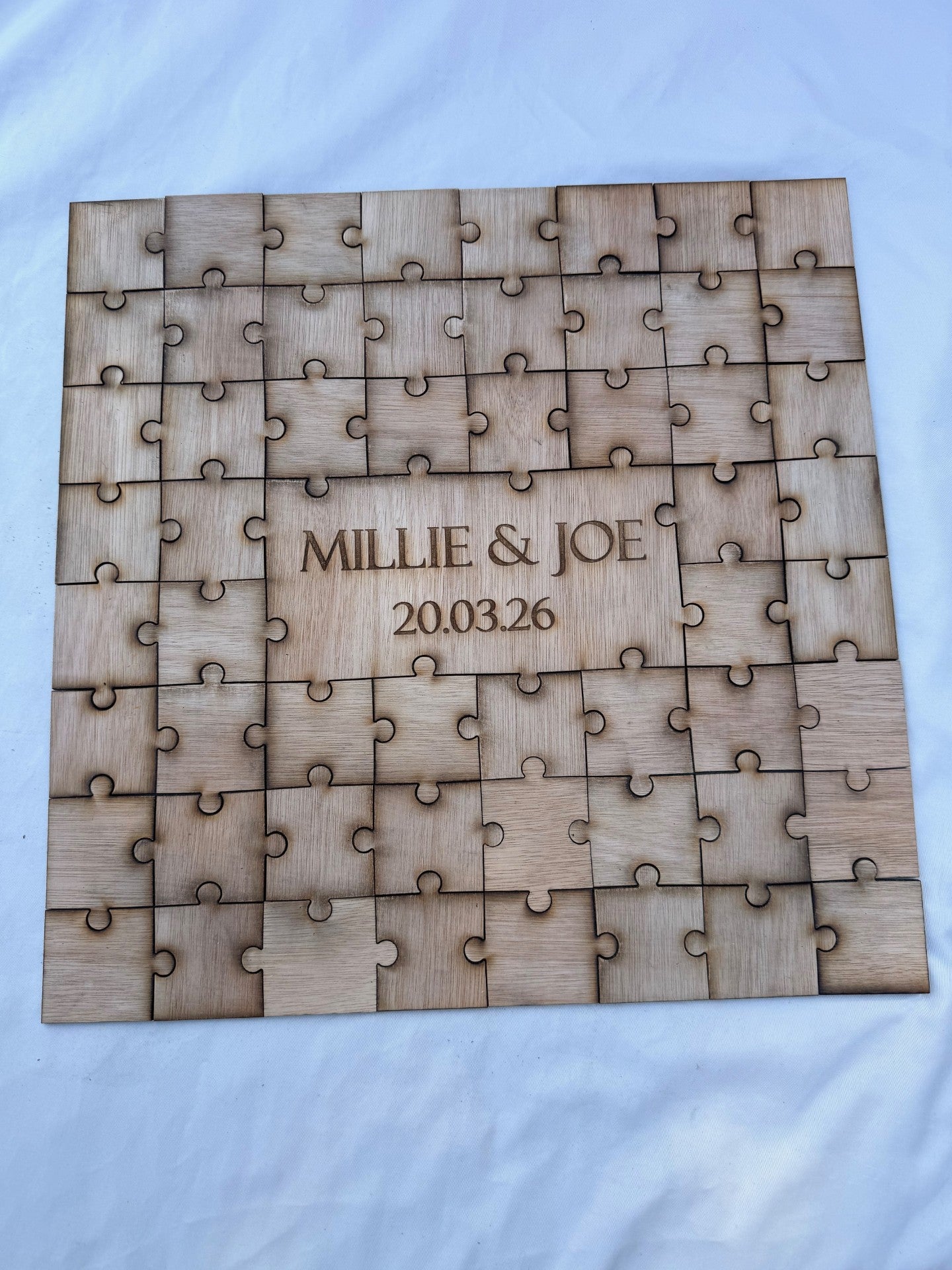 Personalised Wooden Wedding Guest Book