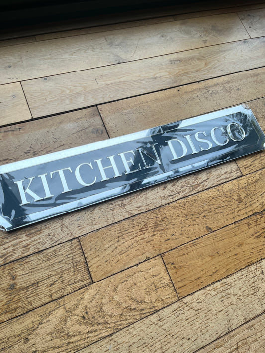 SAMPLE - Kitchen Disco style sign, wall decor.