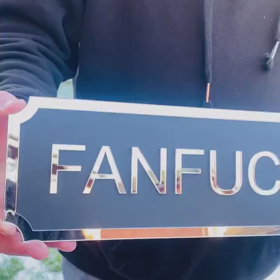 FANFUCKINTASTIC Street style sign, wall decor.