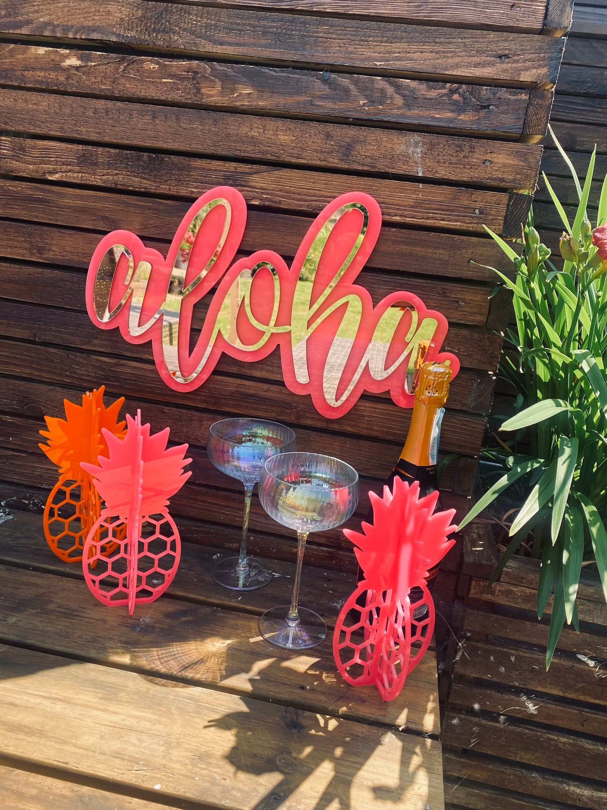 Pineapple ornament - laser cut - pineapple decor