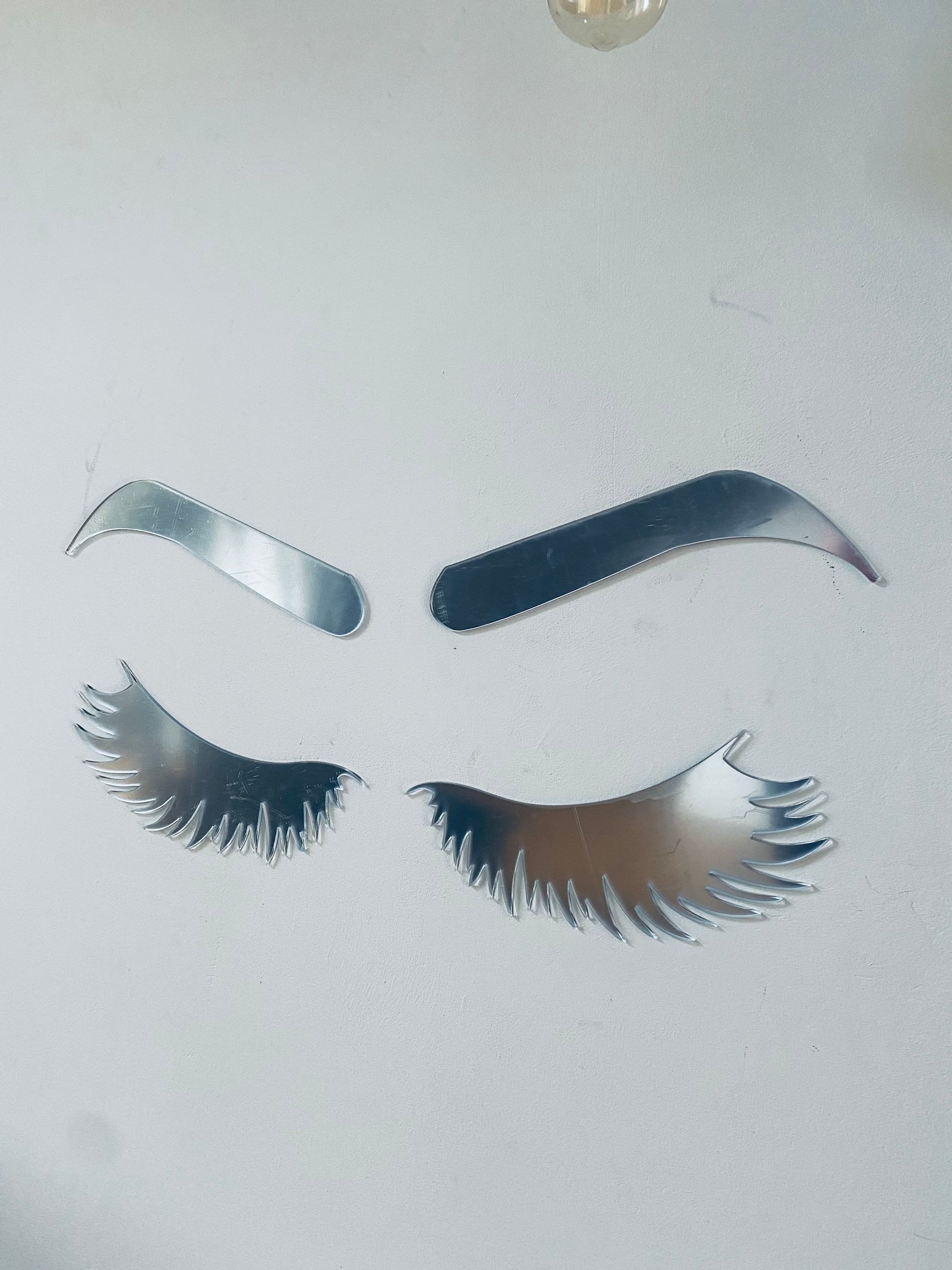 BROWS and LASHES - Acrylic Mirror - Wall Decor - Salon Decor