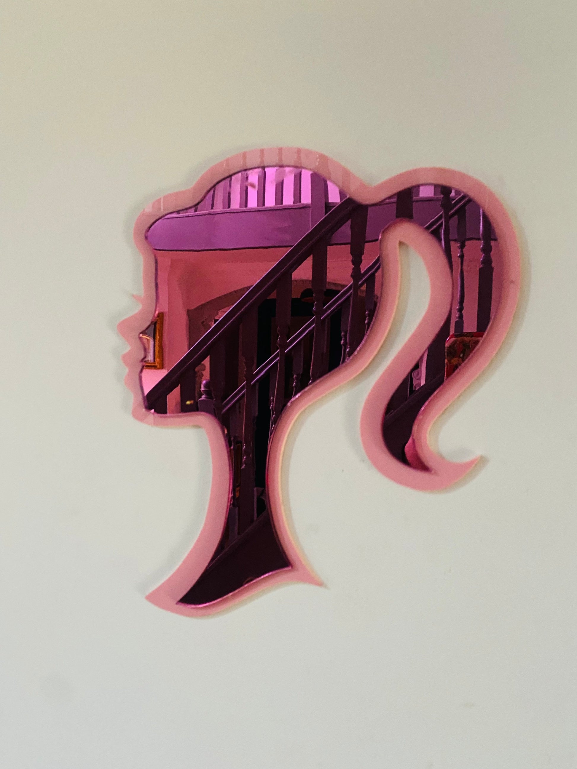 Iconic Girls Head Shaped Mirror
