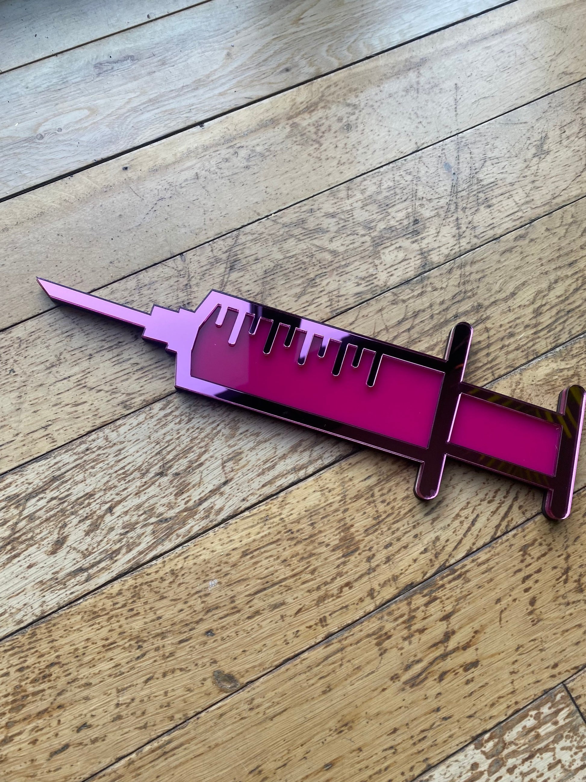 LARGE SYRINGE Wall Decor, Aesthetics Decor, Syringe Wall Art