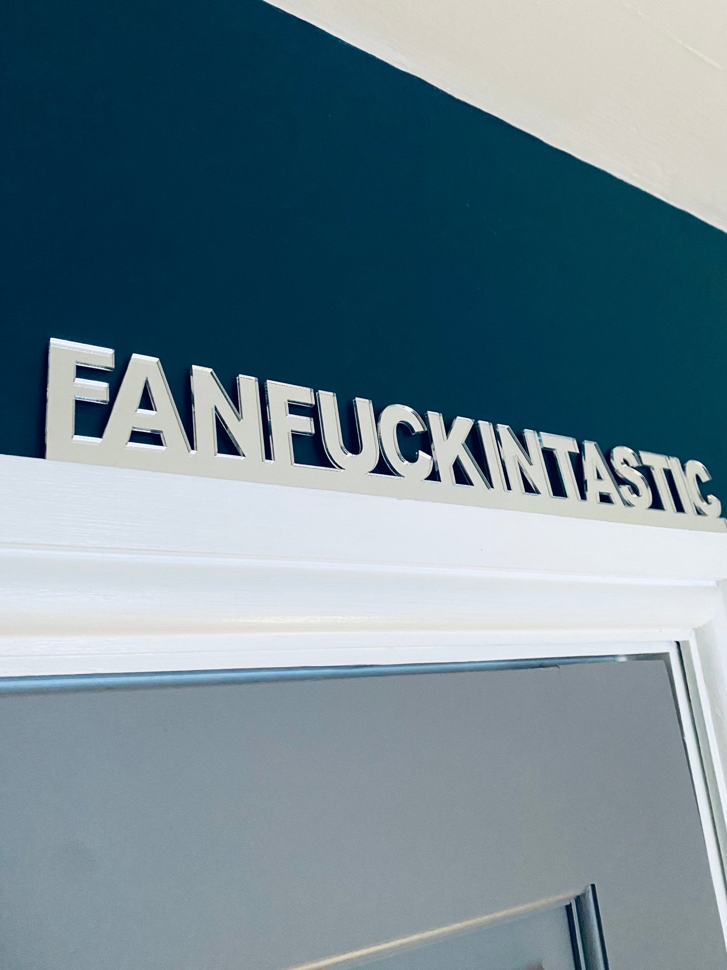 FANFUCKINTASTIC -  door topper, shelf decor, wall decor