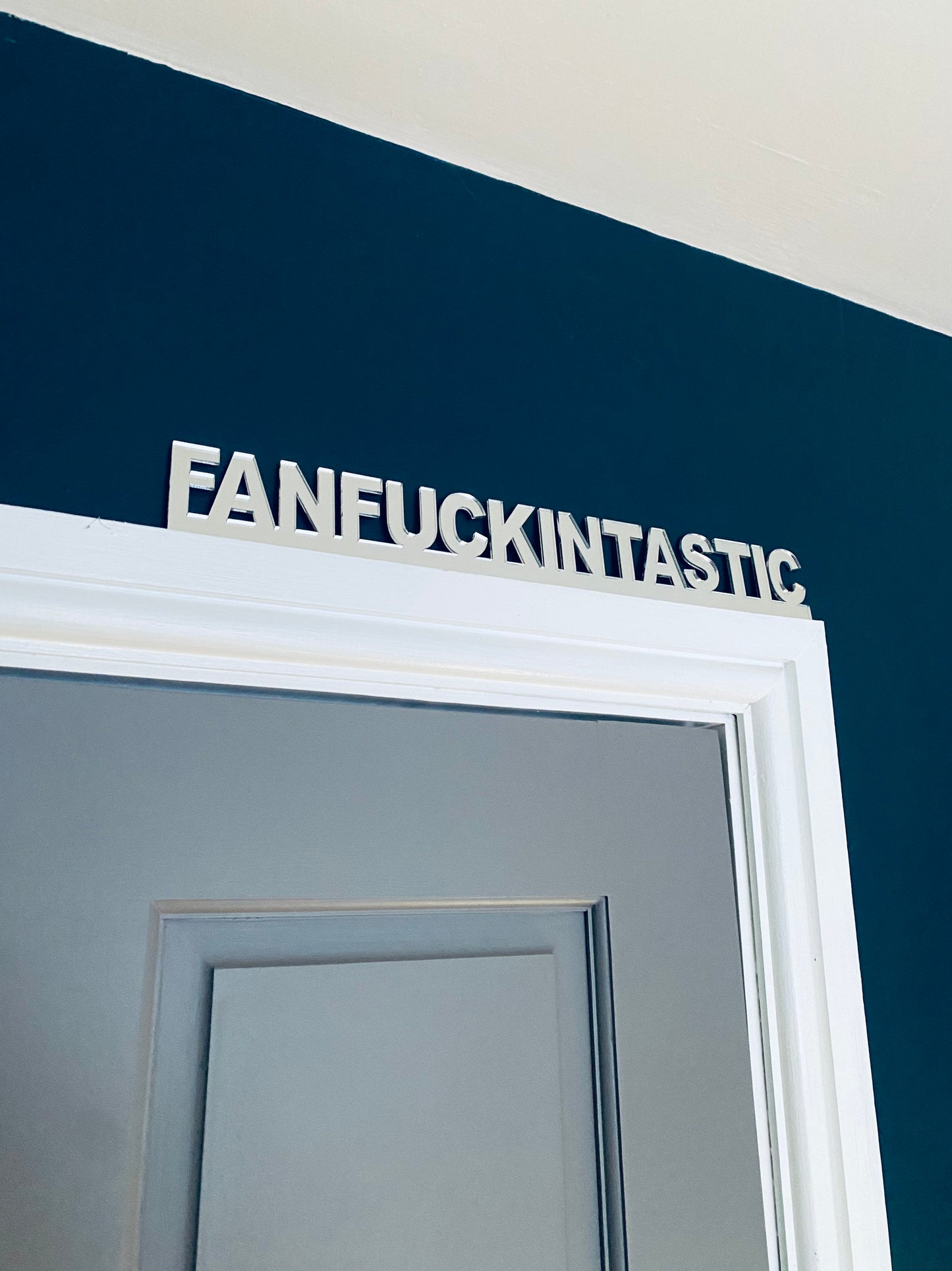 FANFUCKINTASTIC -  door topper, shelf decor, wall decor