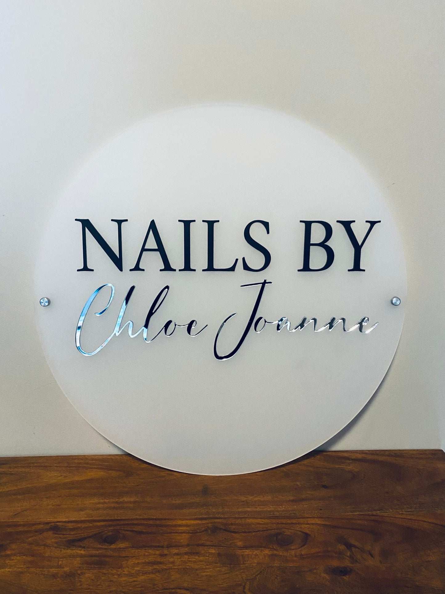 CUSTOM sign. Business sign, Mirrored acrylic. Beauty salon decor. Aesthetics