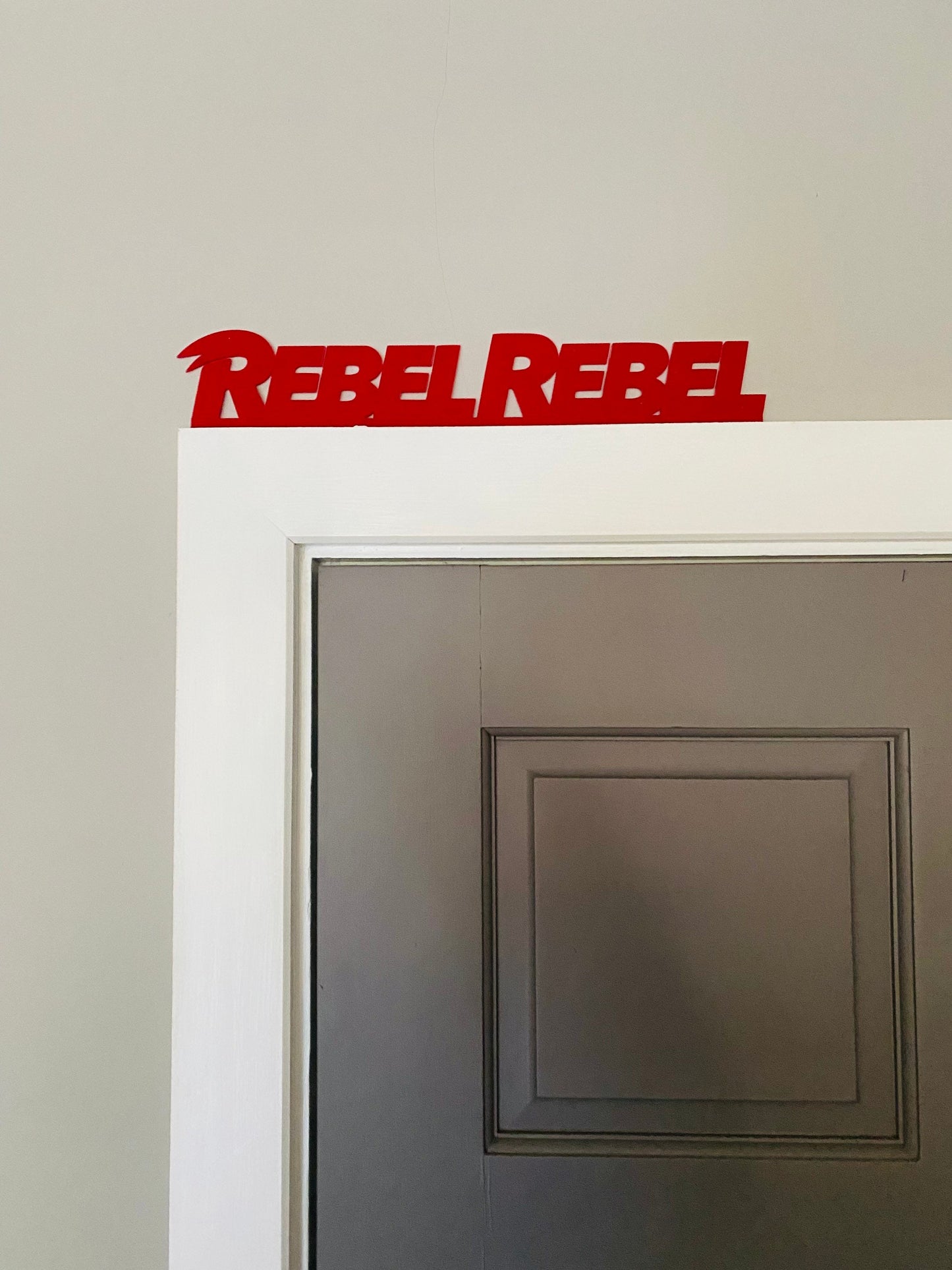 Rebel Rebel David Bowie door topper, shelf decor, wall decor