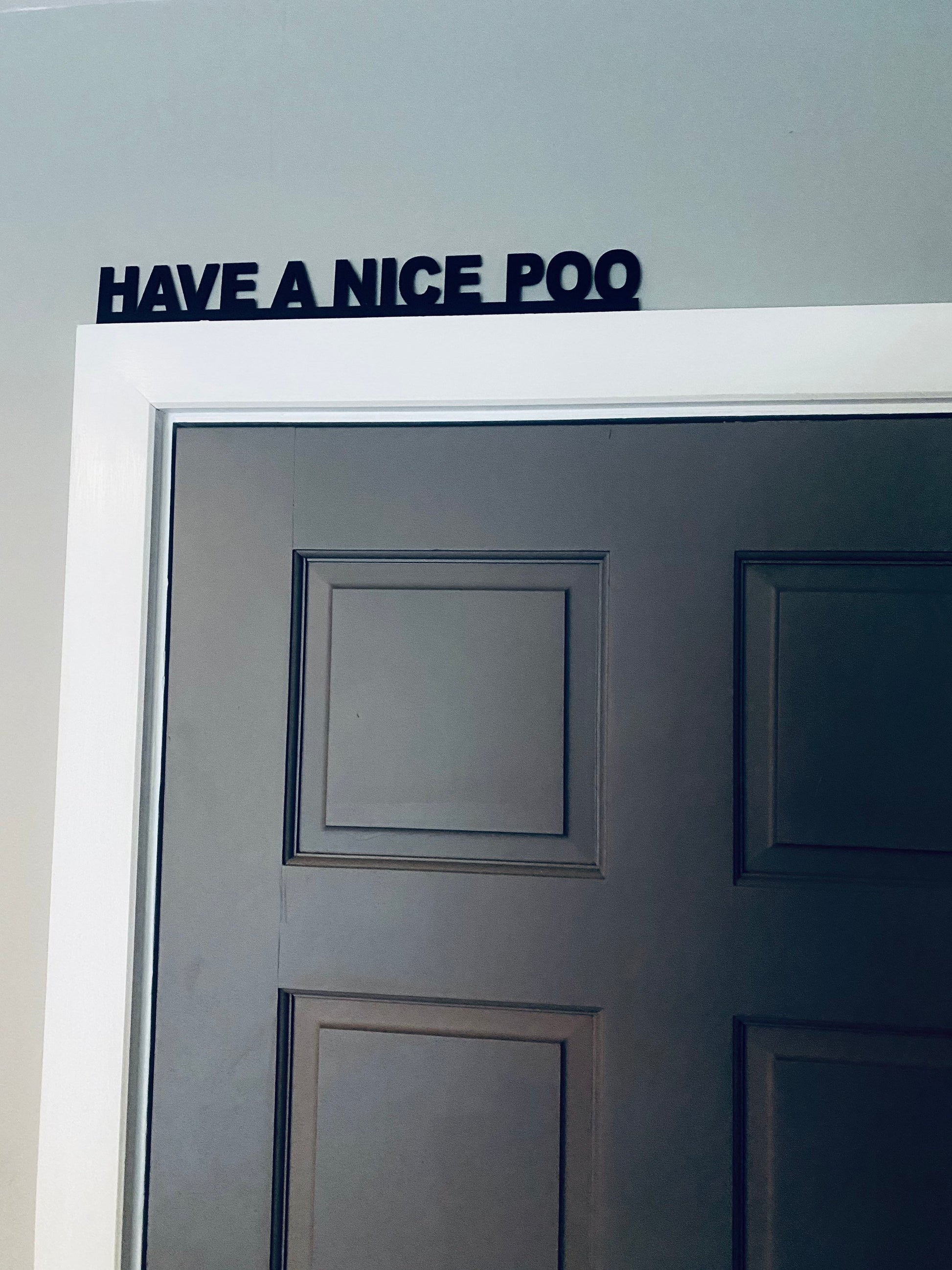 HAVE A NICE POO -  door topper, shelf decor, wall decor