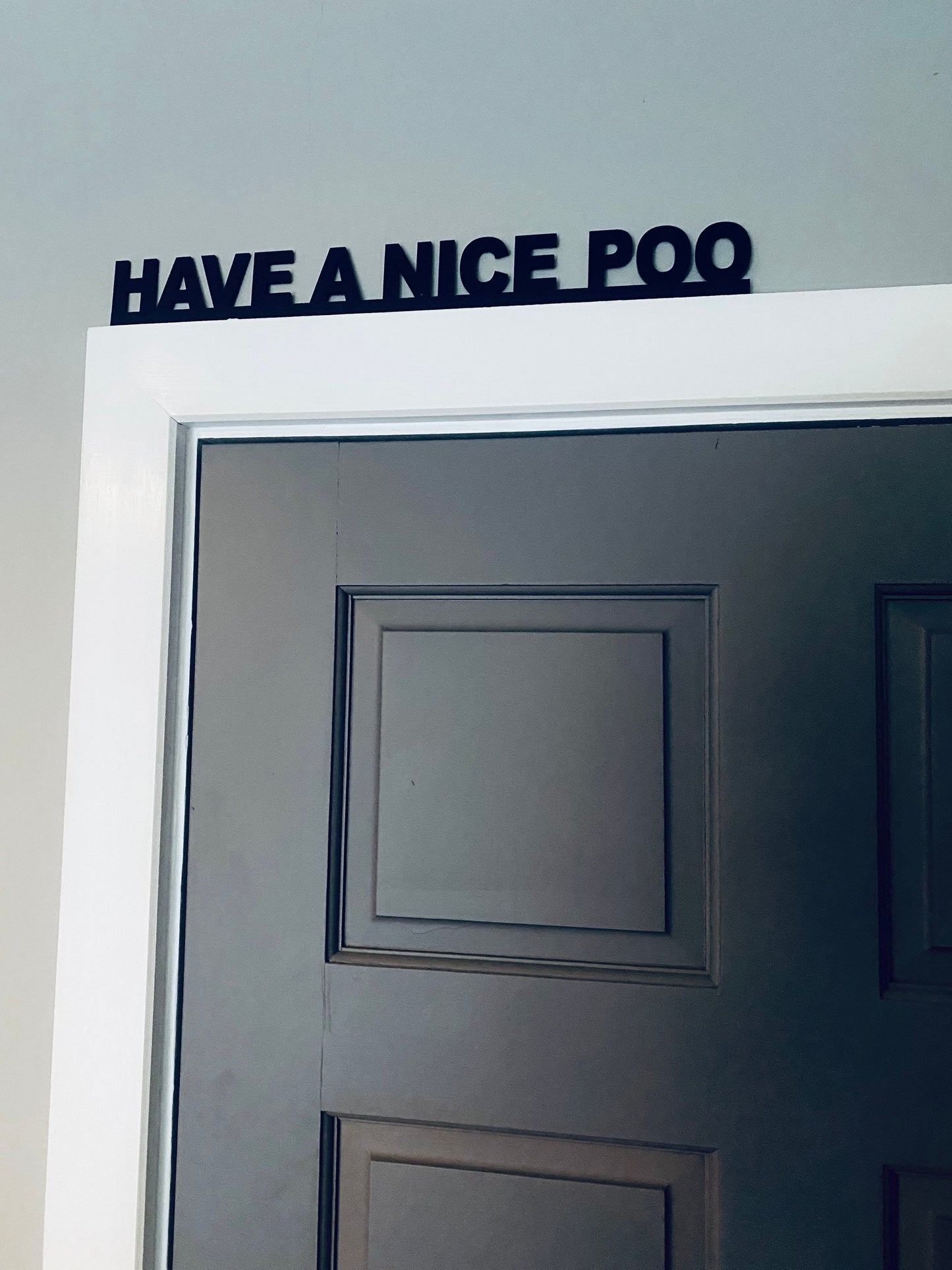 HAVE A NICE POO -  door topper, shelf decor, wall decor