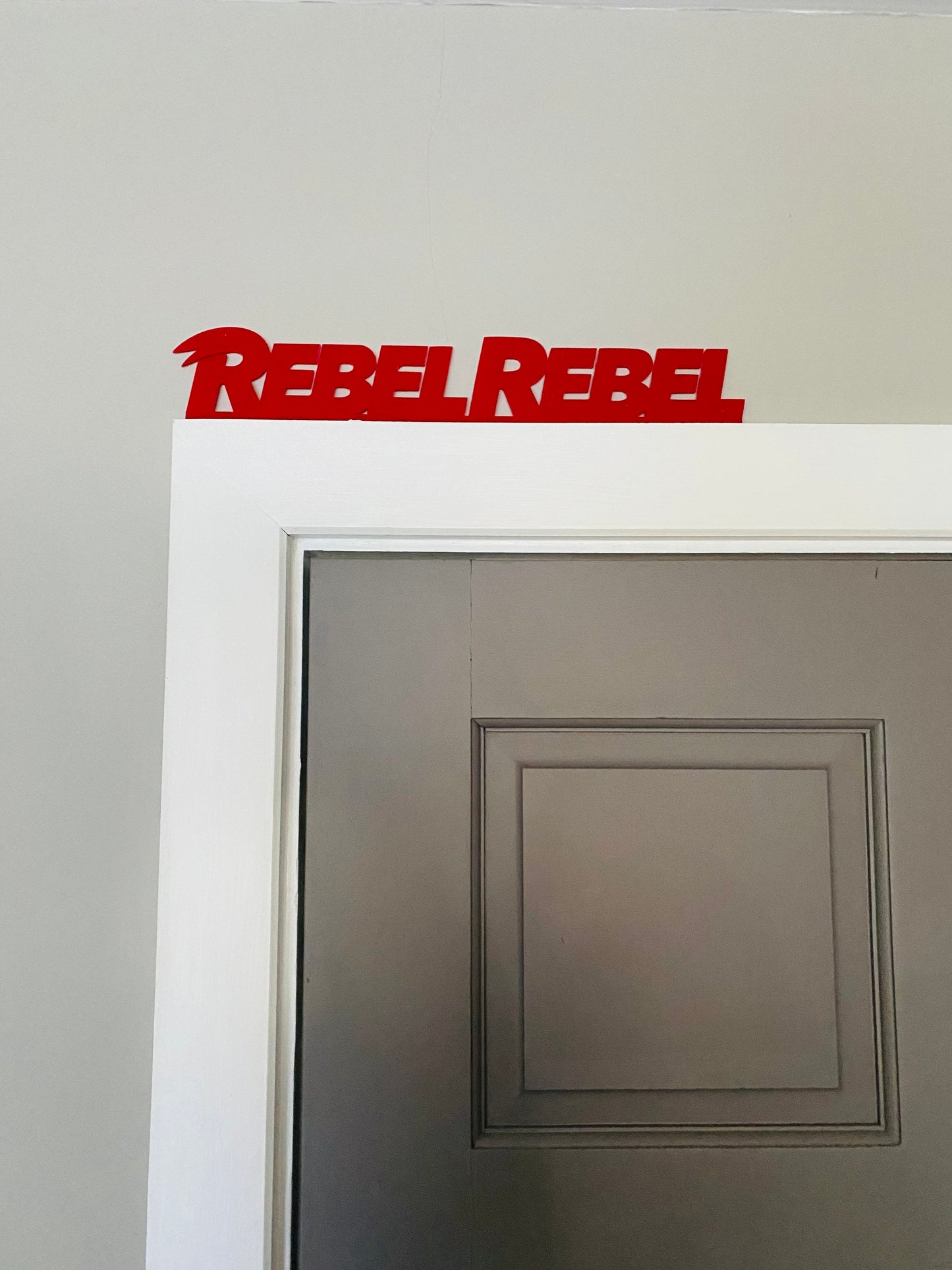 Rebel Rebel David Bowie door topper, shelf decor, wall decor