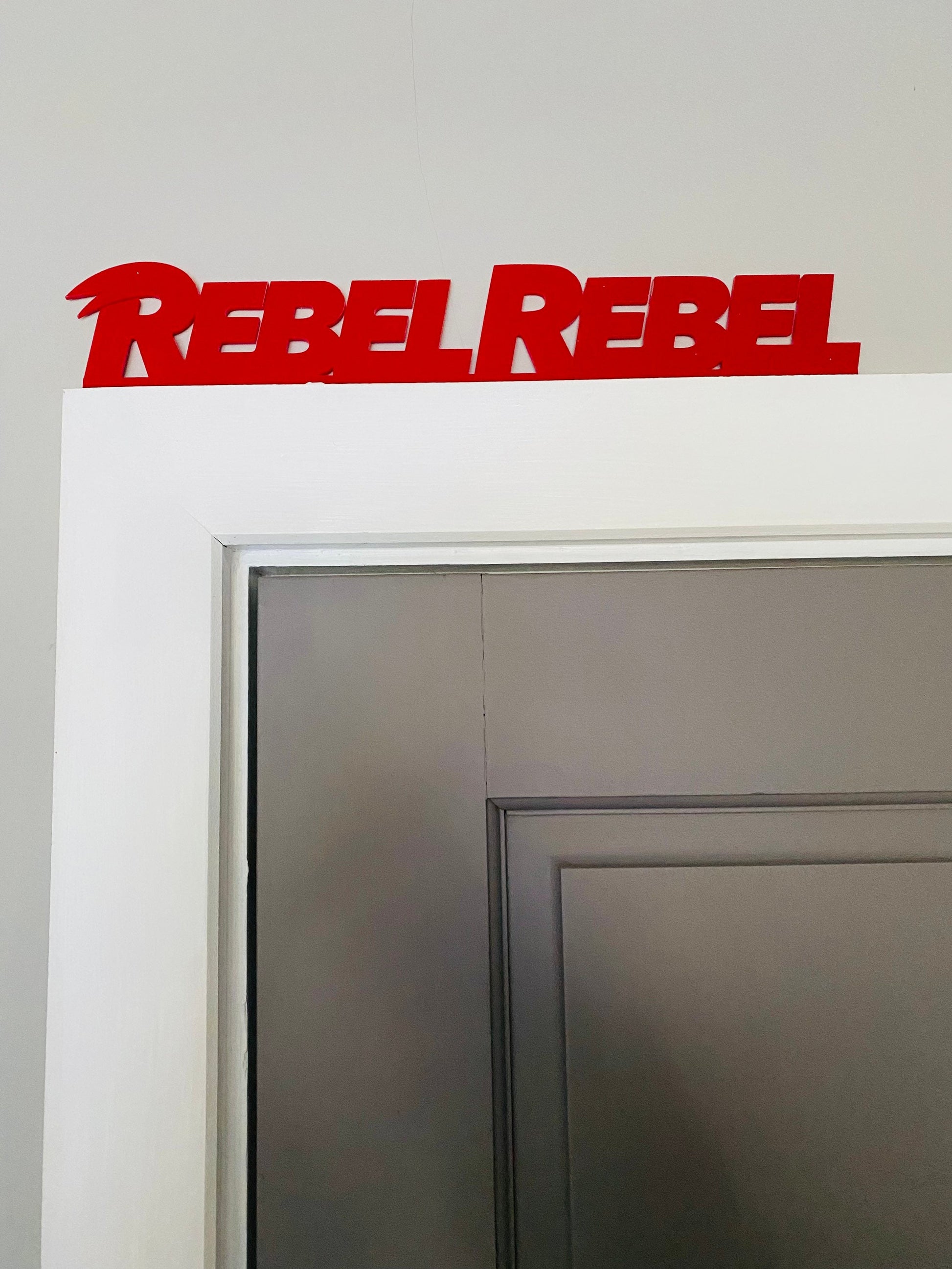 Rebel Rebel David Bowie door topper, shelf decor, wall decor